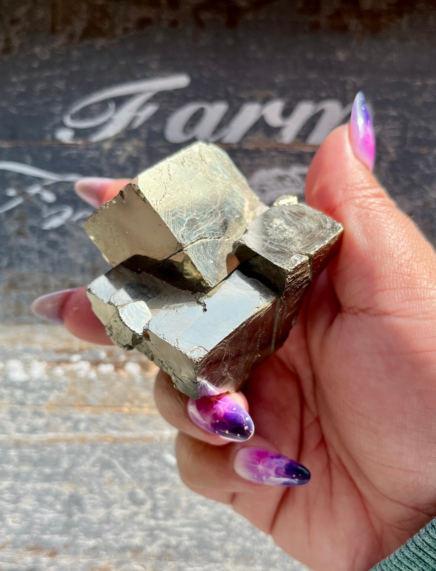 Gorgeous High Quality Pyrite Cube Cluster