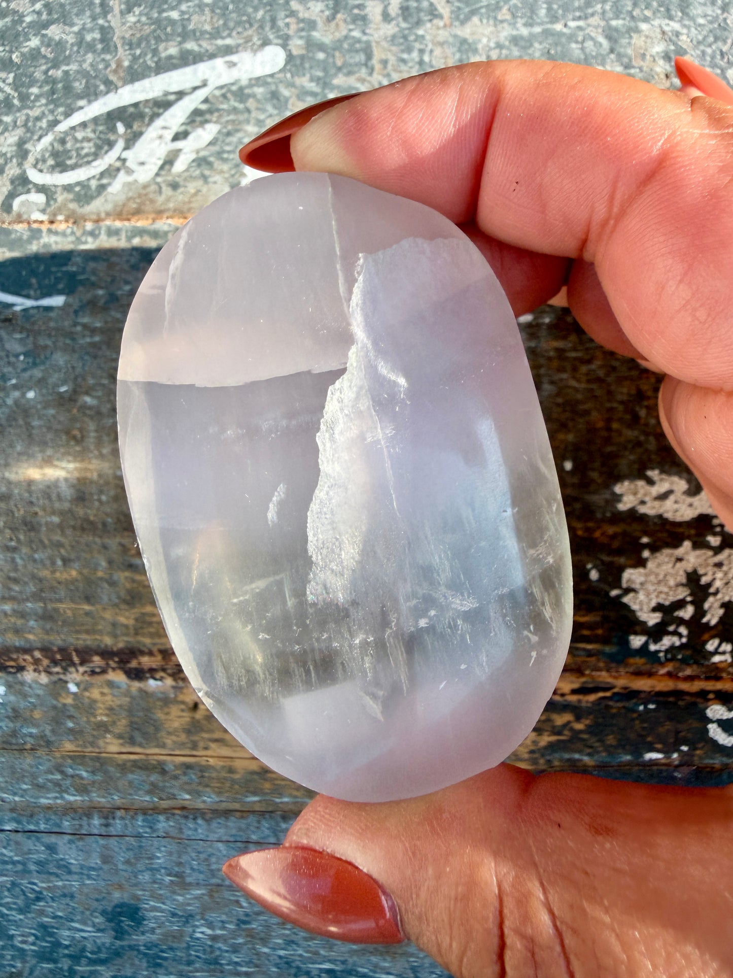 Gorgeous Yttrium Fluorite Palm Stone | Opt 1