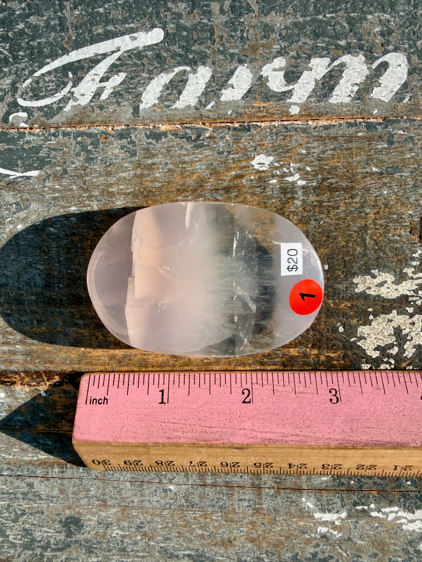 Gorgeous Yttrium Fluorite Palm Stone | Opt 1