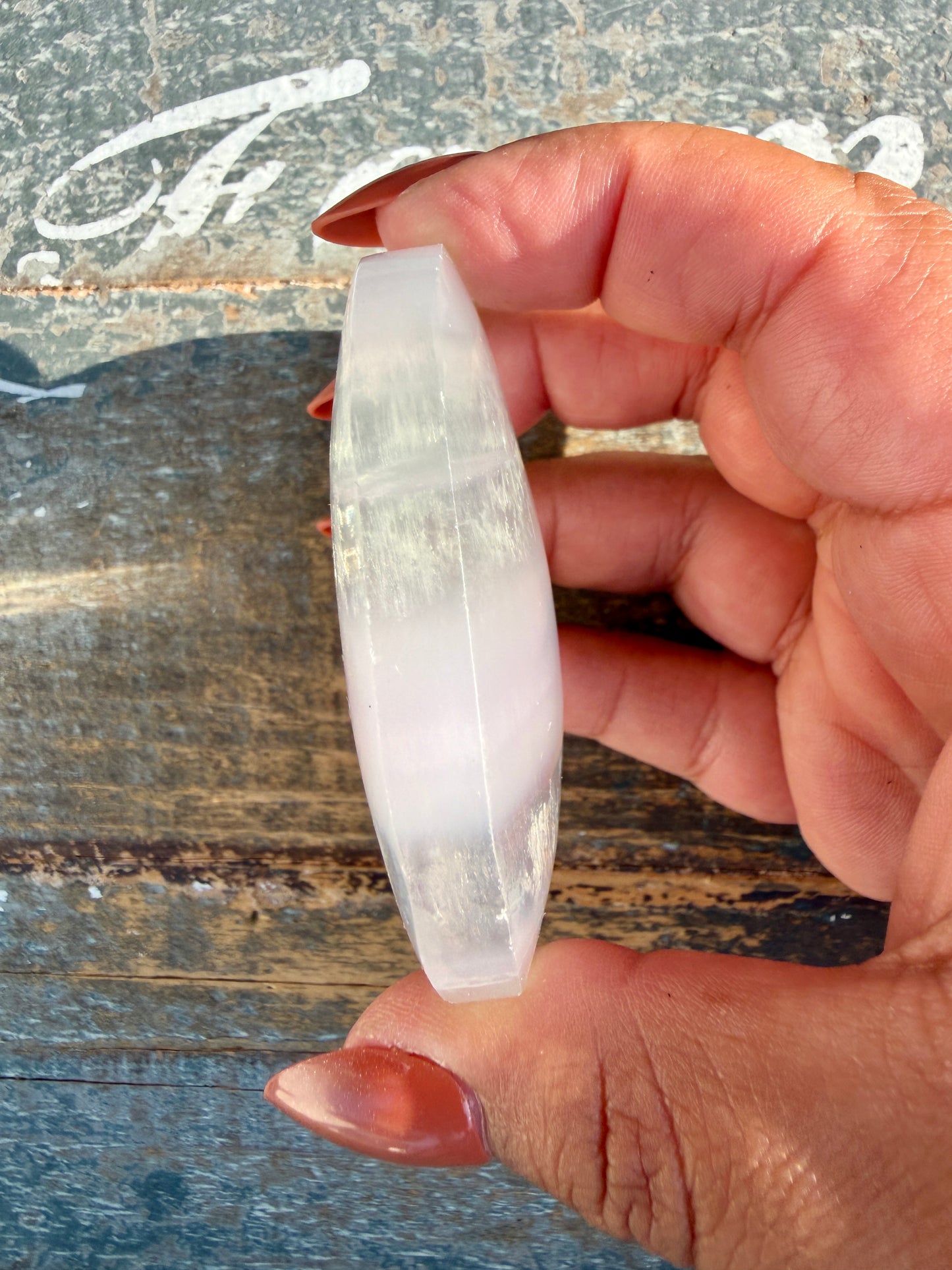 Gorgeous Yttrium Fluorite Palm Stone | Opt 10