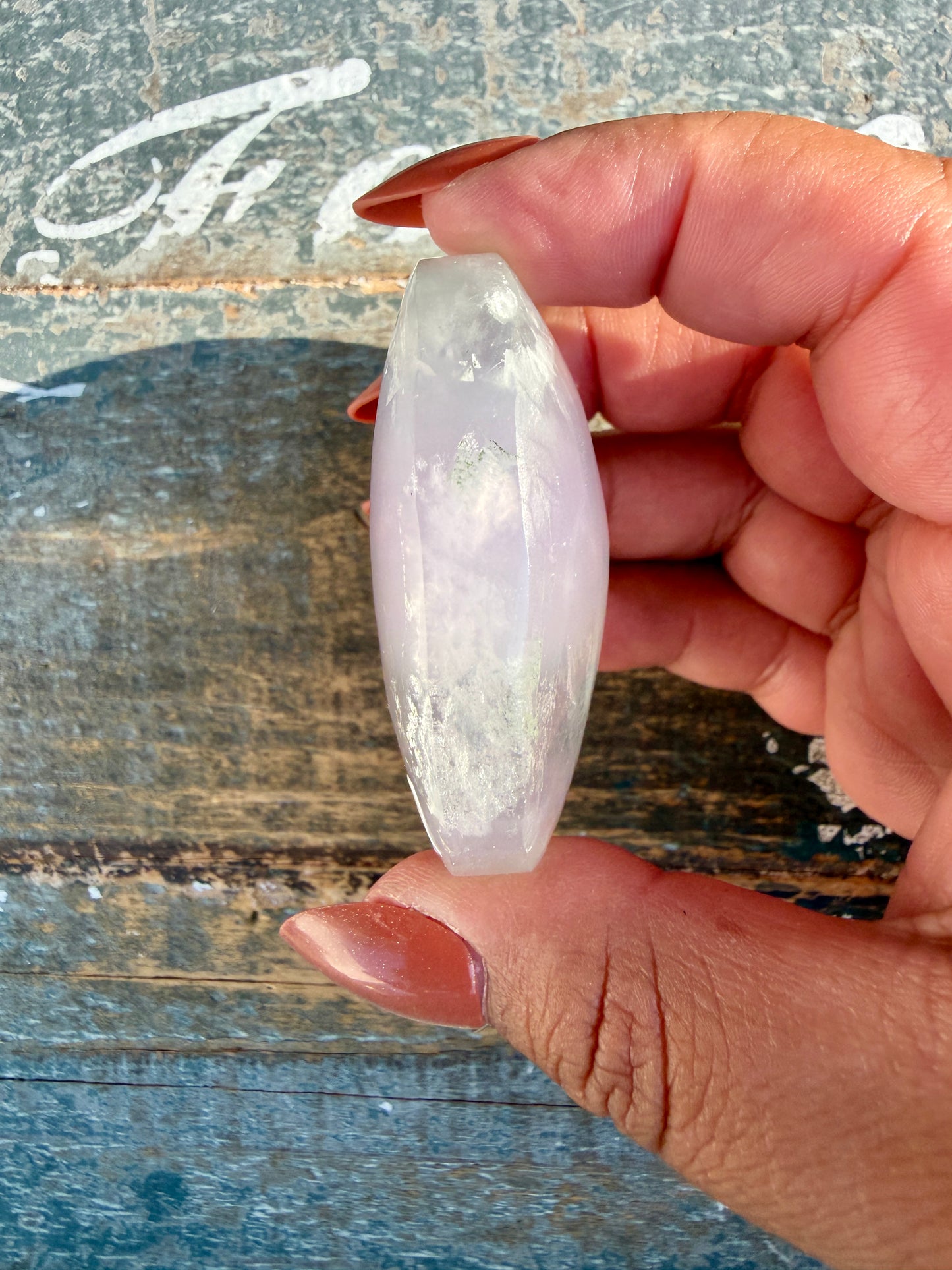 Gorgeous Yttrium Fluorite Palm Stone | Opt 15