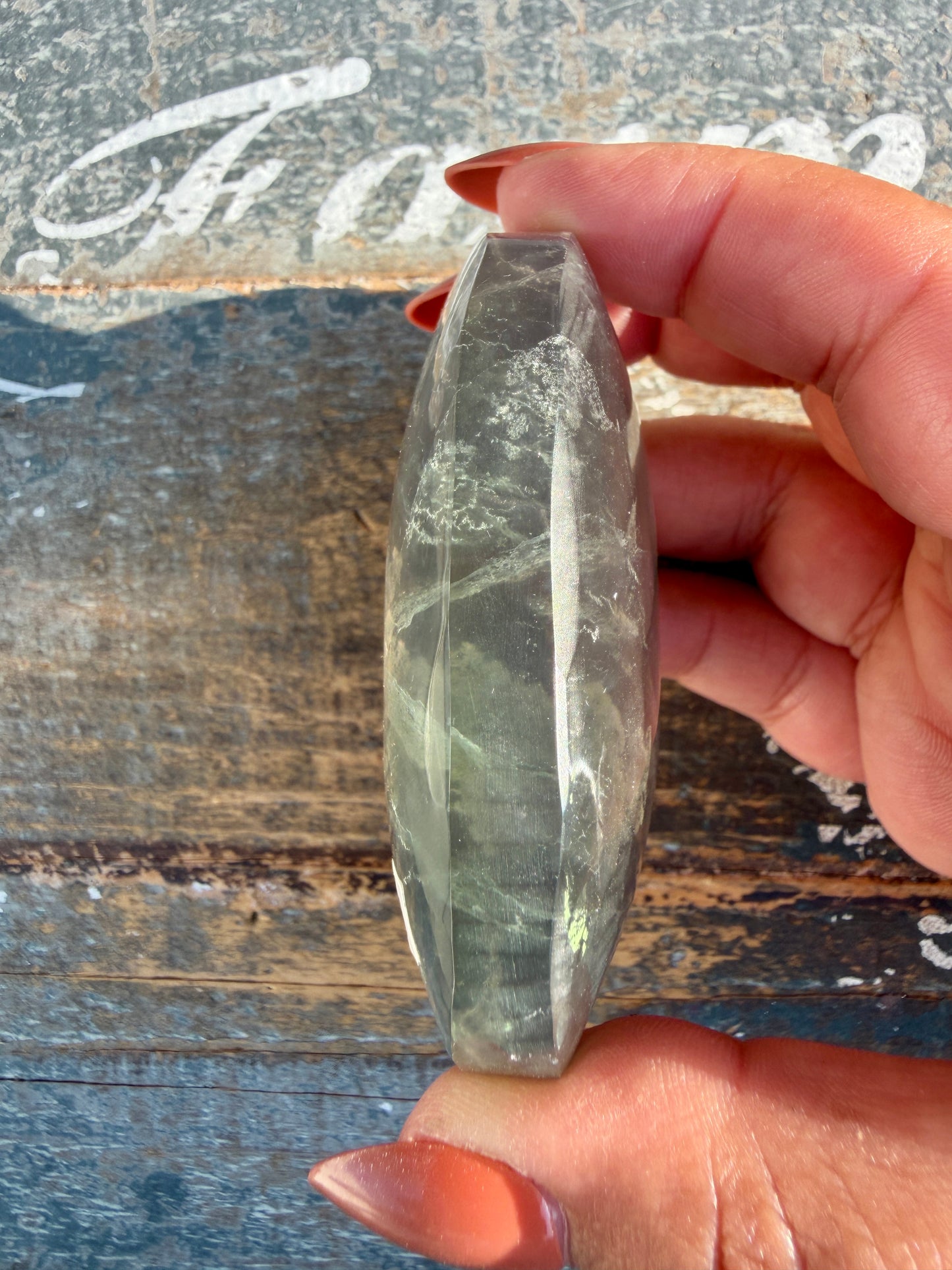 Gorgeous Yttrium Fluorite Palm Stone | Opt 2