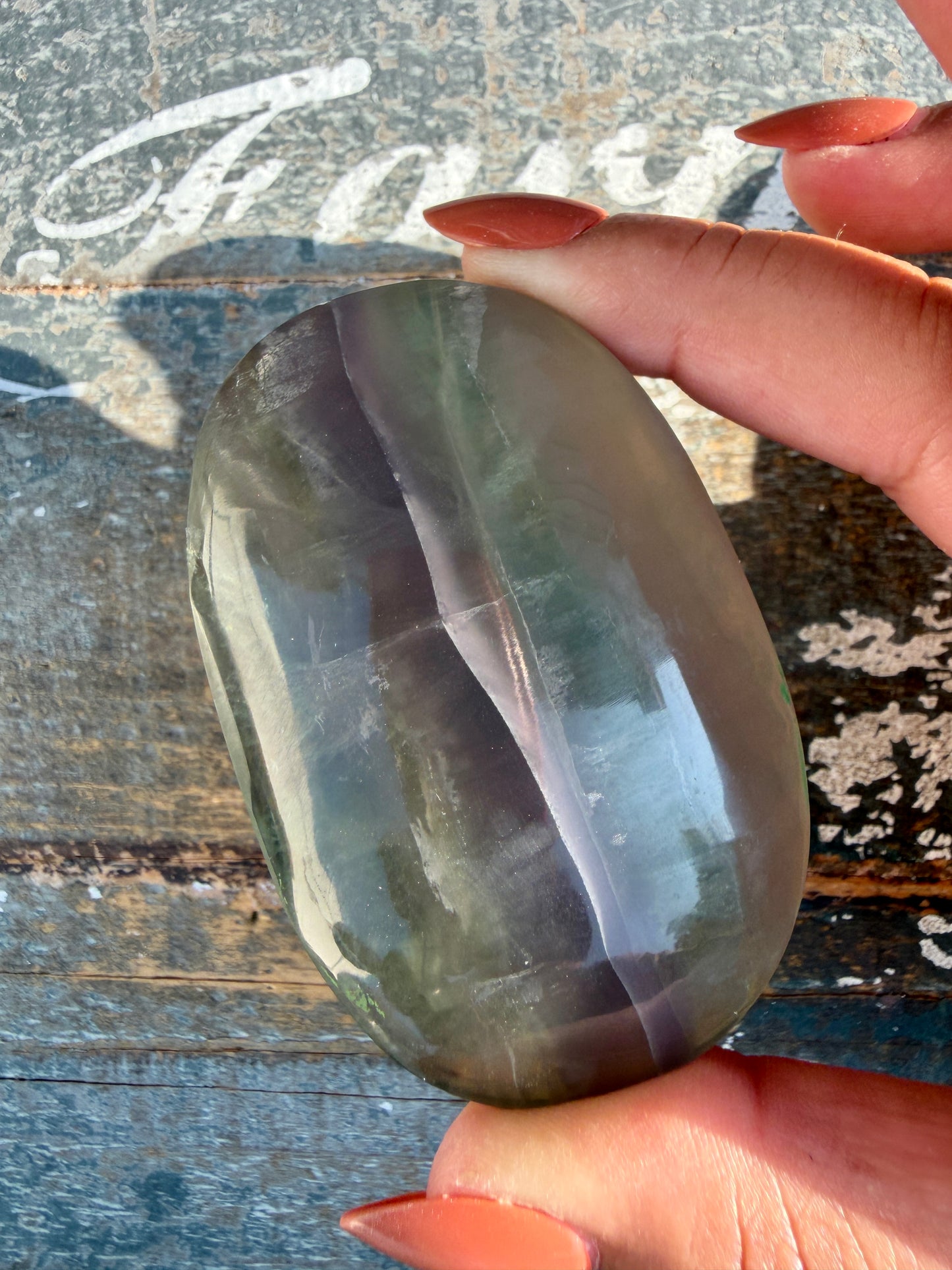 Gorgeous Yttrium Fluorite Palm Stone | Opt 2