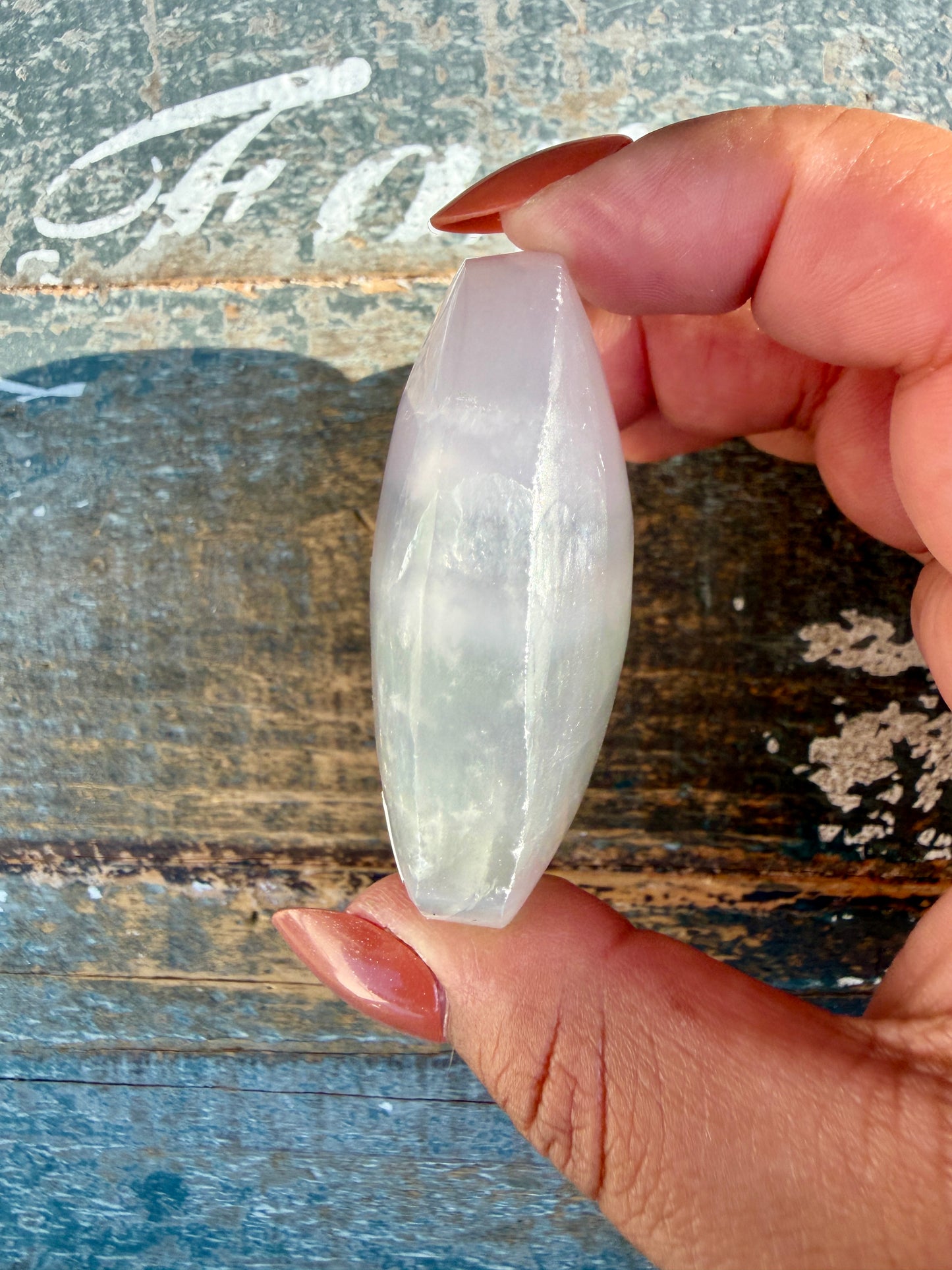Gorgeous Yttrium Fluorite Palm Stone | Opt 7