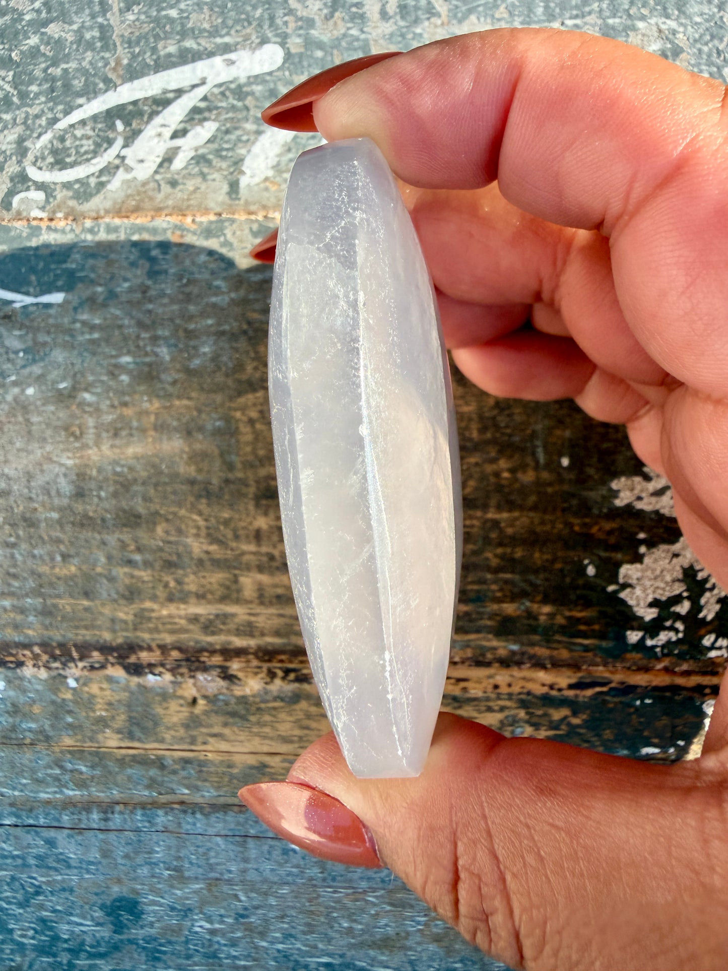Gorgeous Yttrium Fluorite Palm Stone | Opt 8
