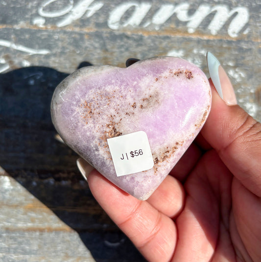 Gorgeous Pink Aragonite Heart from Pakistan | Opt J