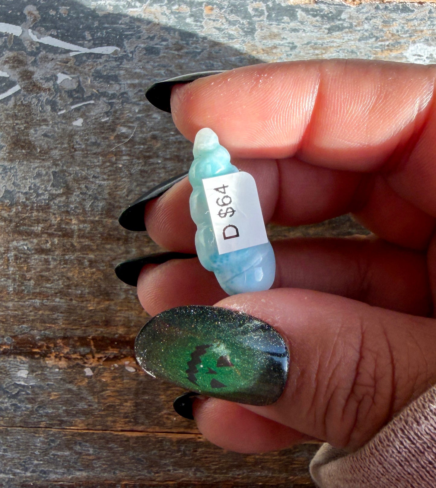 Gorgeous Larimar Mini Shell from the Dominican Republic | Opt D