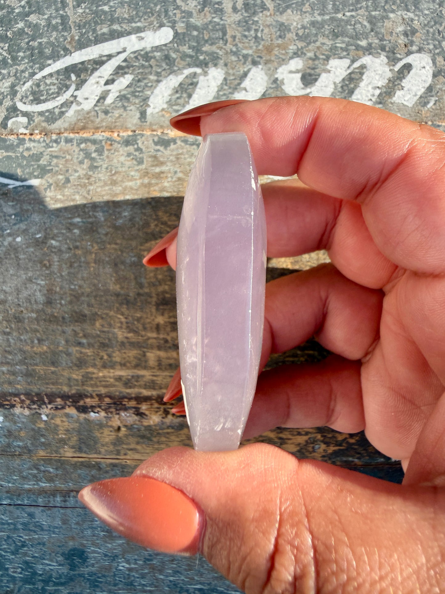 Gorgeous Yttrium Fluorite Palm Stone | Opt 16