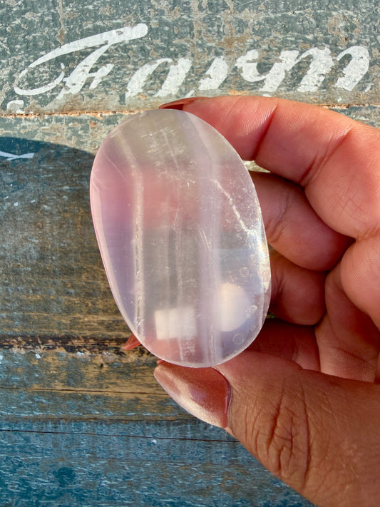 Gorgeous Yttrium Fluorite Palm Stone | Opt 16
