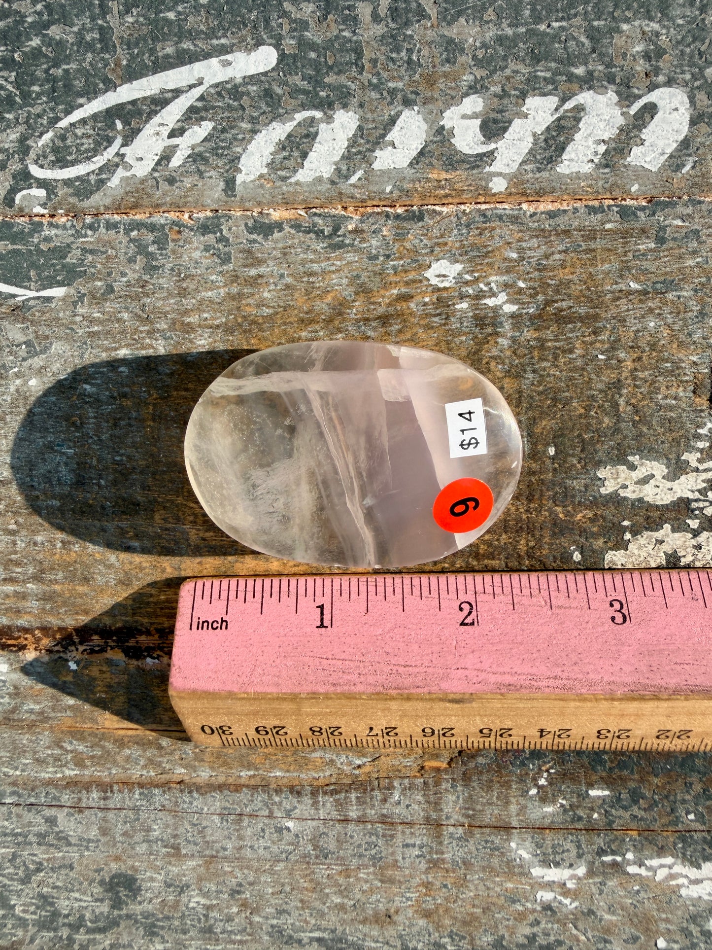 Gorgeous Yttrium Fluorite Palm Stone | Opt 9