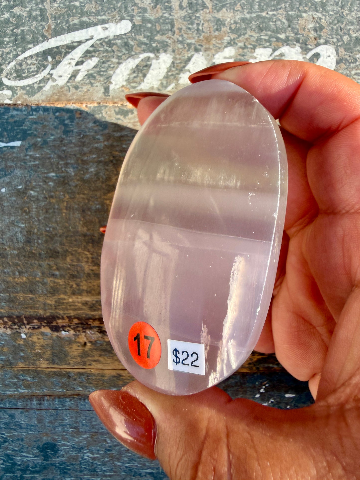 Gorgeous Yttrium Fluorite Palm Stone | Opt 17