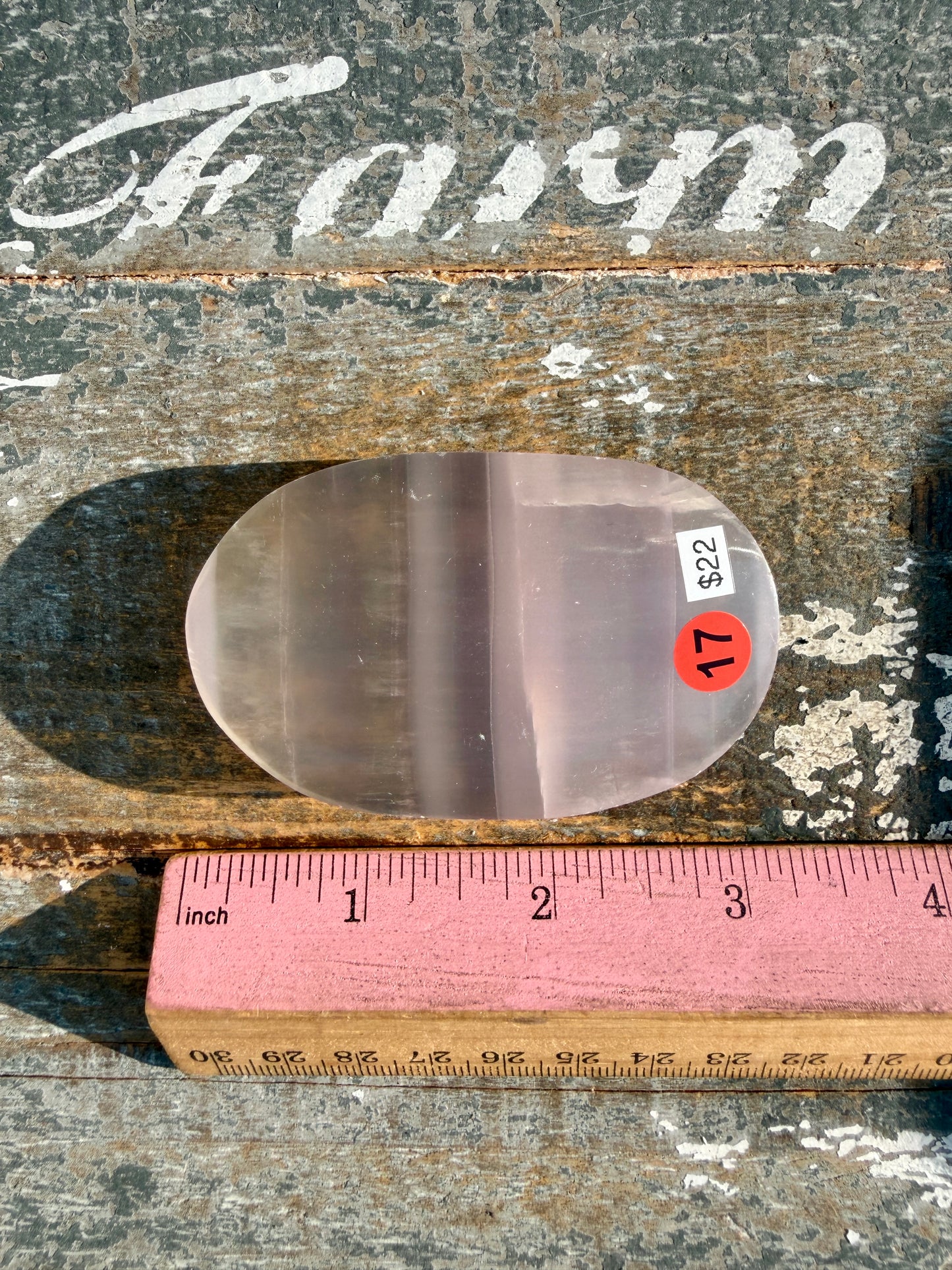Gorgeous Yttrium Fluorite Palm Stone | Opt 17