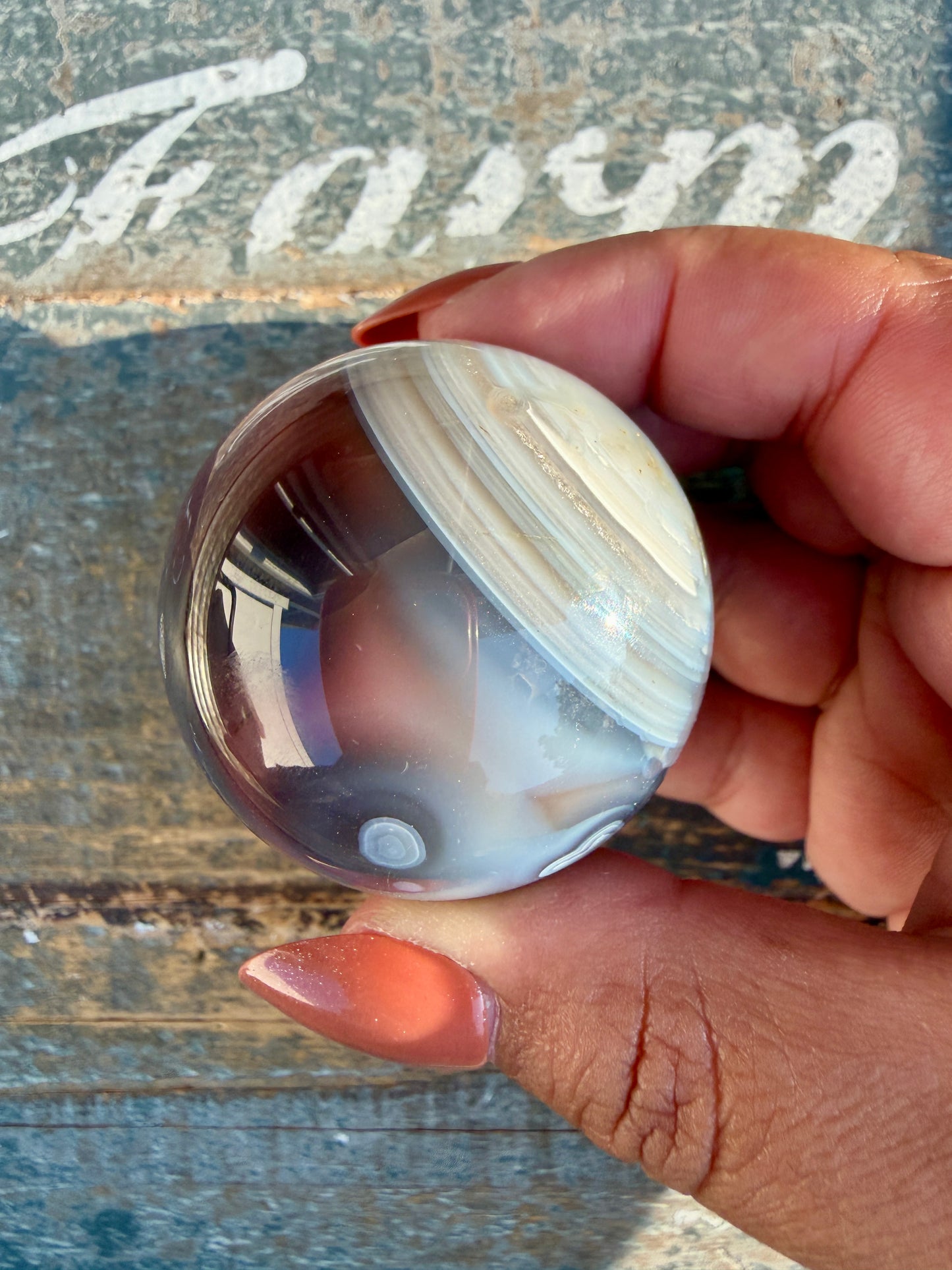 Gorgeous Swazi Agate Sphere | Opt 57