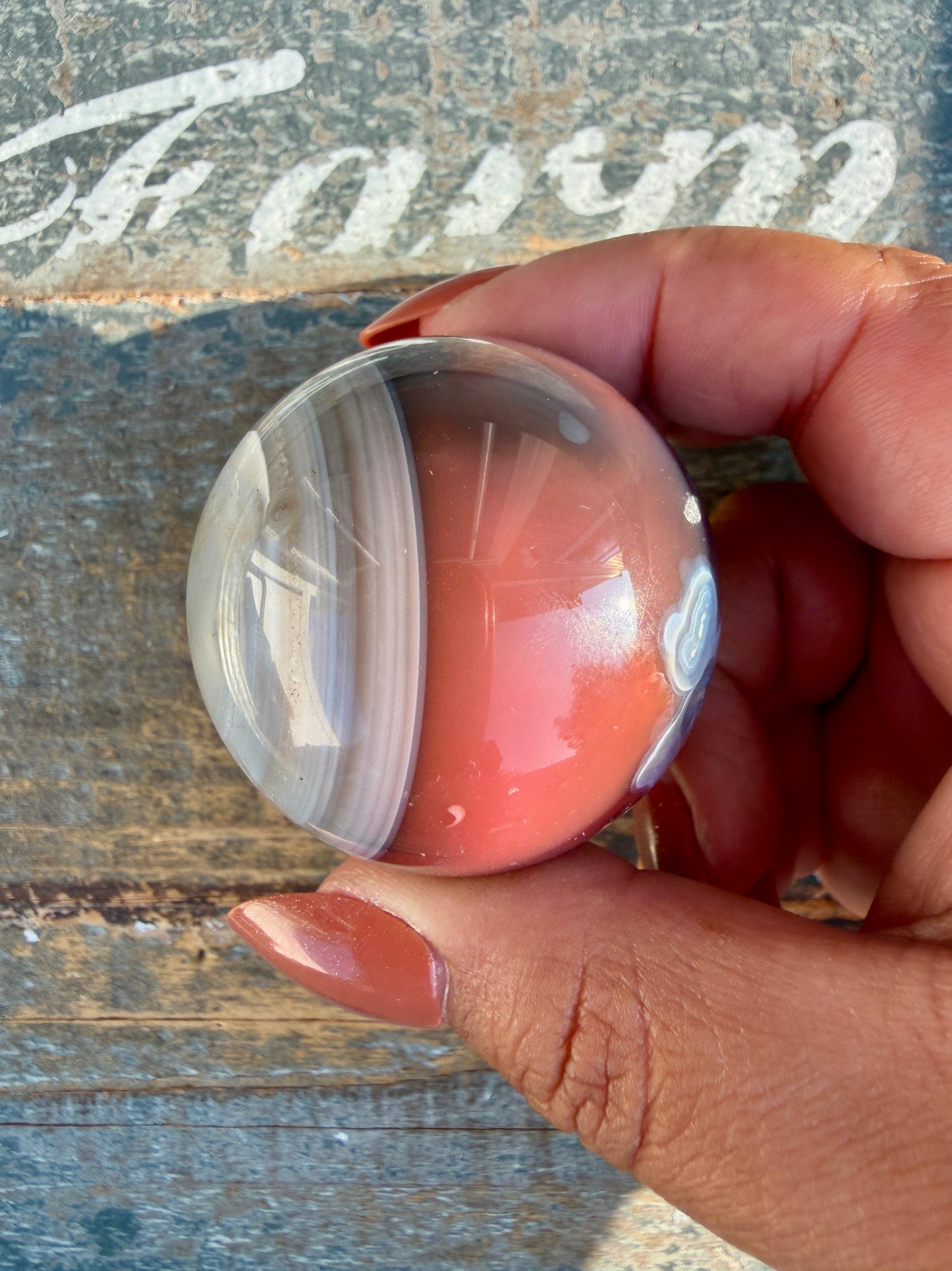 Gorgeous Swazi Agate Sphere | Opt 57