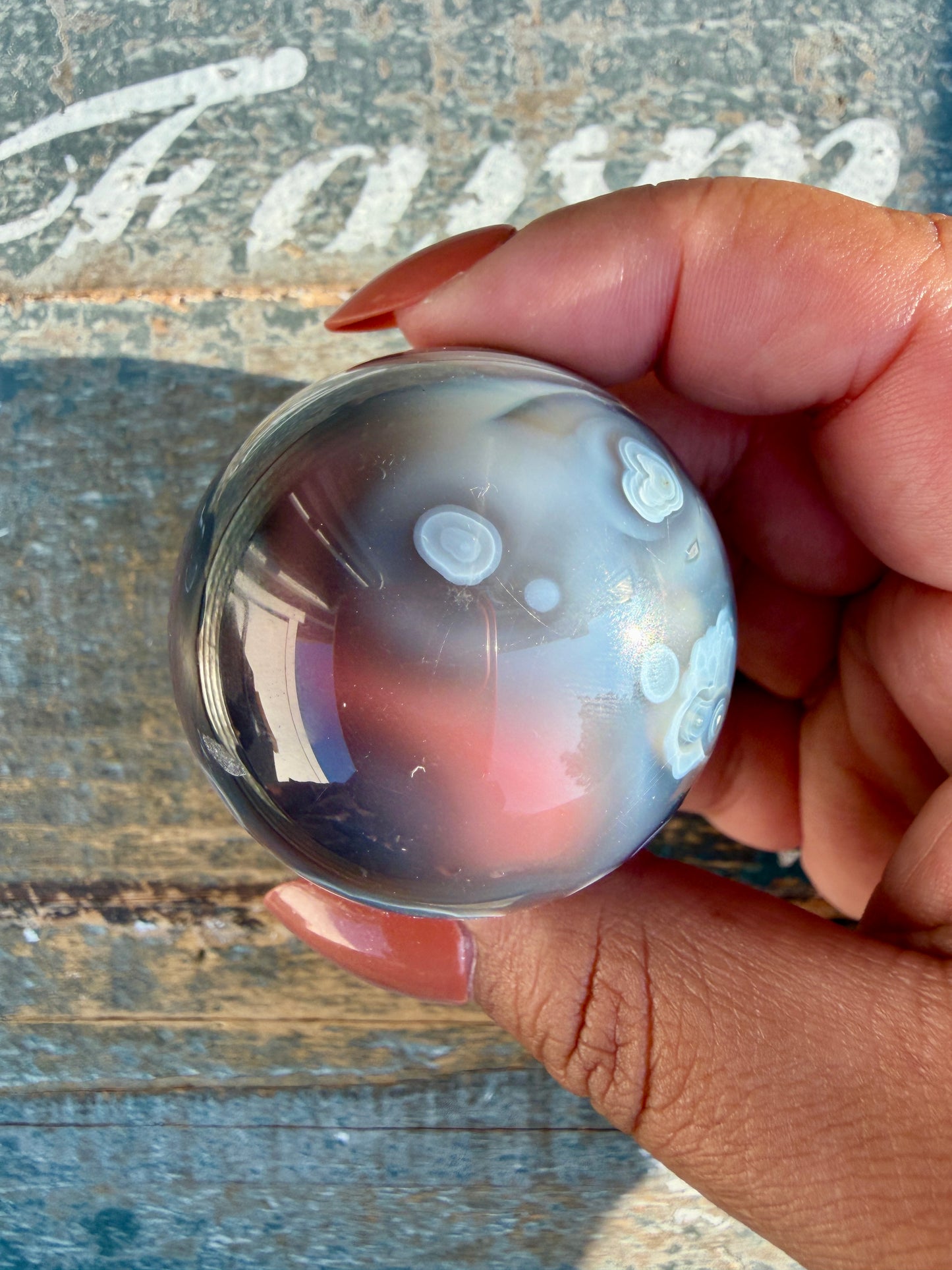 Gorgeous Swazi Agate Sphere | Opt 57