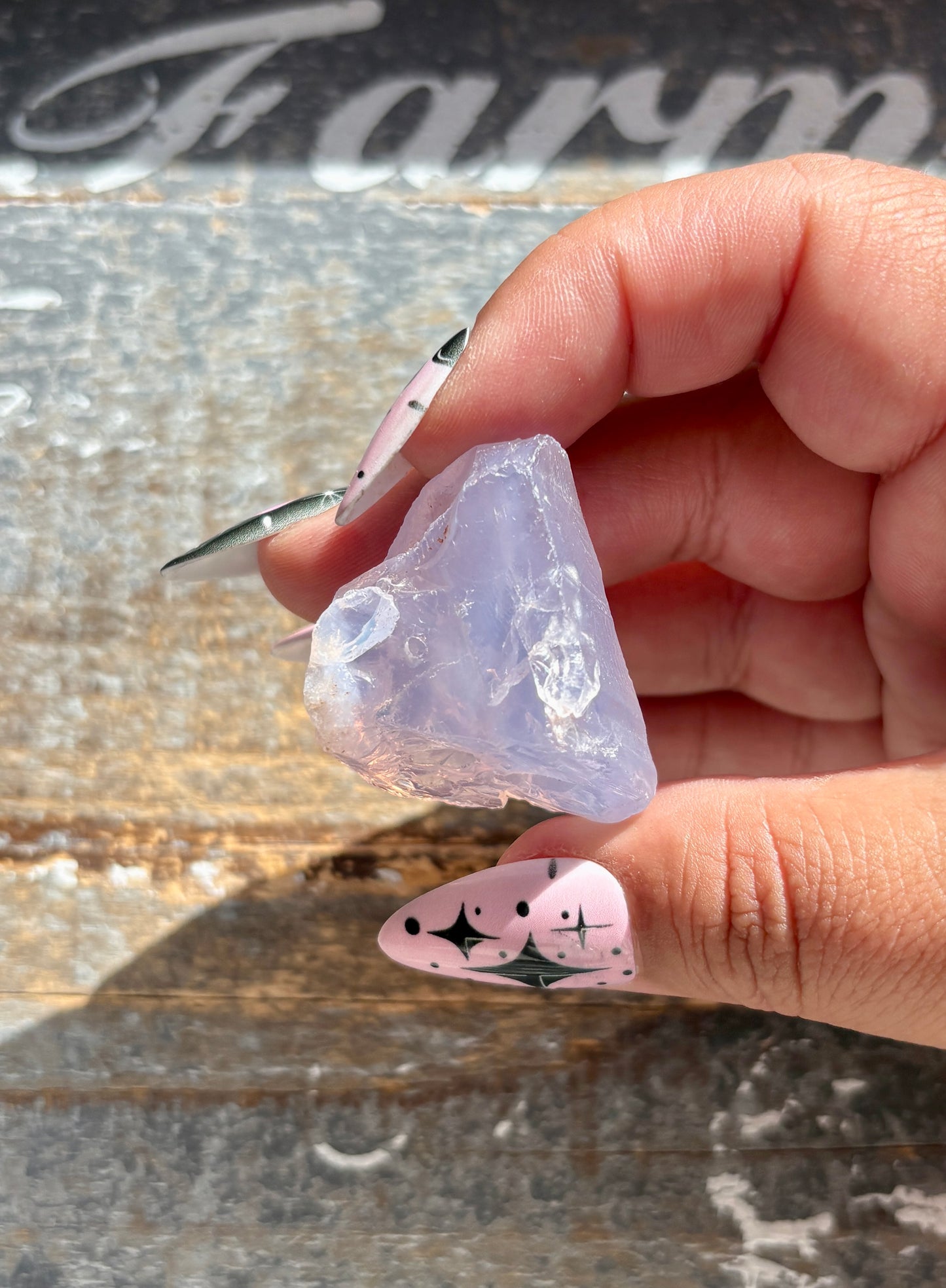 Gorgeous Raw Lavender Moon Quartz (Color Enhanced) from Brazil *Tucson Exclusive*