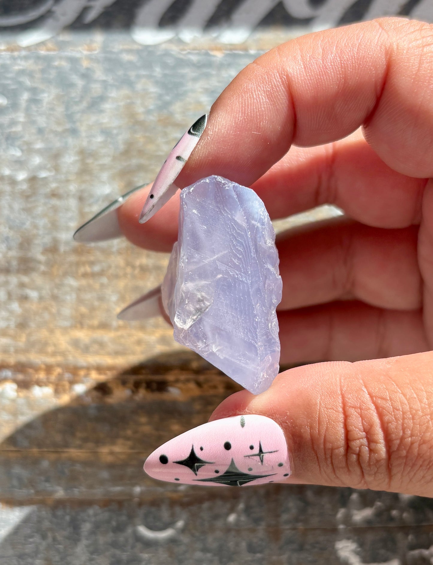 Gorgeous Raw Lavender Moon Quartz (Color Enhanced) from Brazil *Tucson Exclusive*