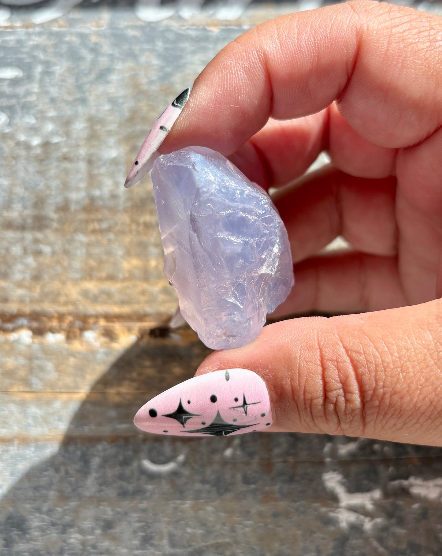 Gorgeous Raw Lavender Moon Quartz (Color Enhanced) from Brazil *Tucson Exclusive*