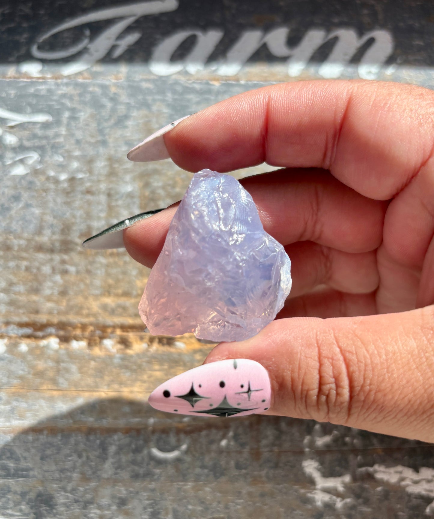 Gorgeous Raw Lavender Moon Quartz (Color Enhanced) from Brazil *Tucson Exclusive*