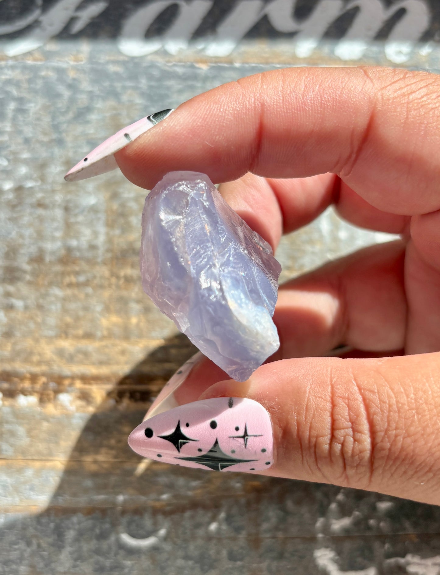 Gorgeous Raw Lavender Moon Quartz (Color Enhanced) from Brazil *Tucson Exclusive*