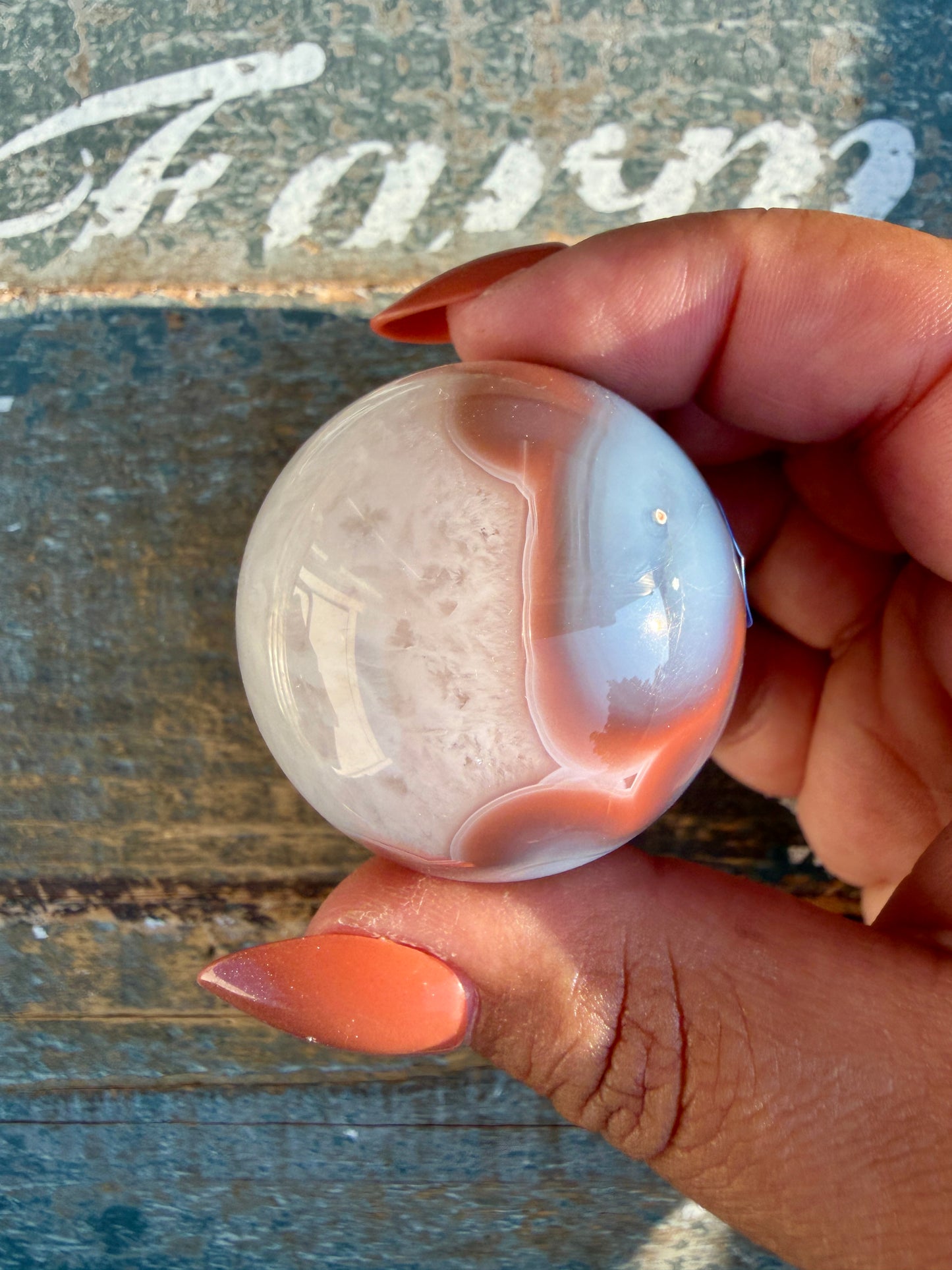Gorgeous Swazi Agate Sphere | Opt 59