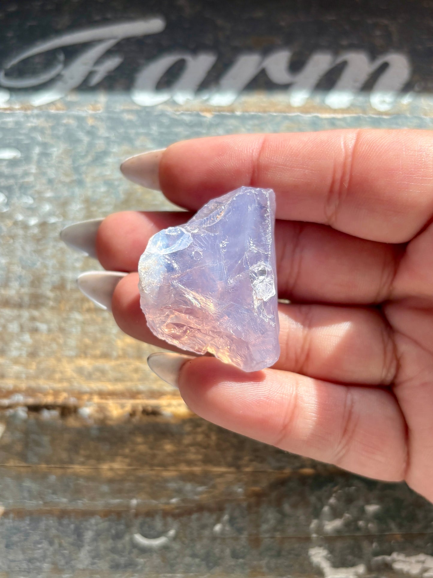 Gorgeous Raw Lavender Moon Quartz (Color Enhanced) from Brazil *Tucson Exclusive*