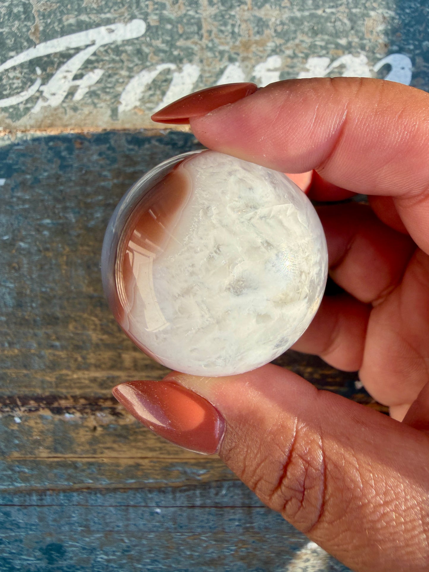 Gorgeous Swazi Agate Sphere | Opt 59