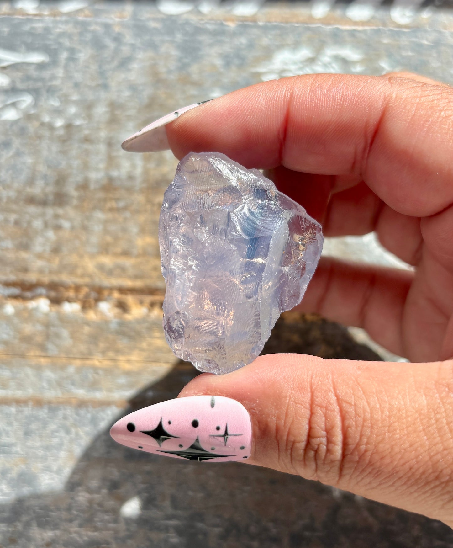 Gorgeous Raw Lavender Moon Quartz (Color Enhanced) from Brazil *Tucson Exclusive*