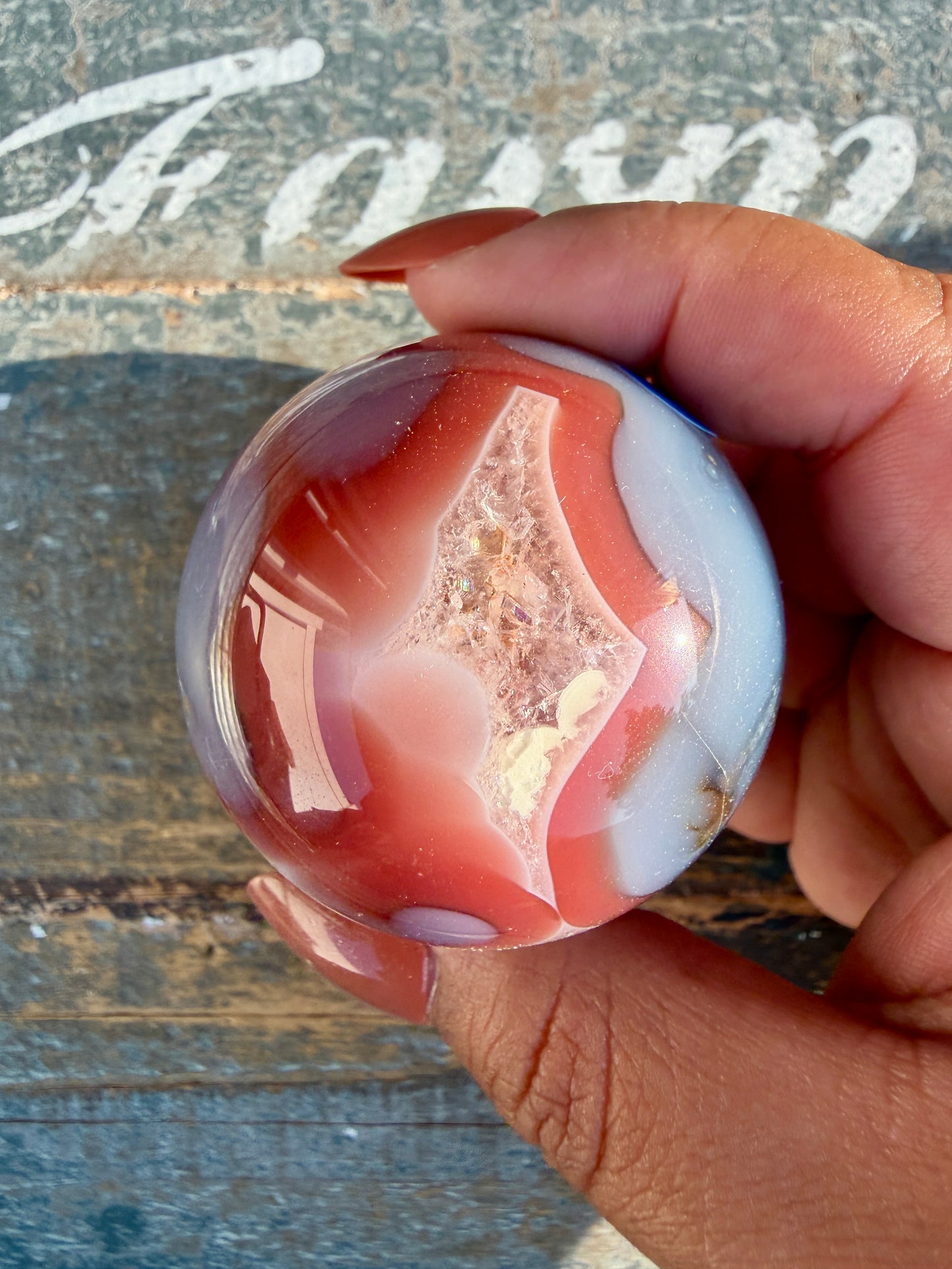 Gorgeous Swazi Agate Sphere | Opt 55