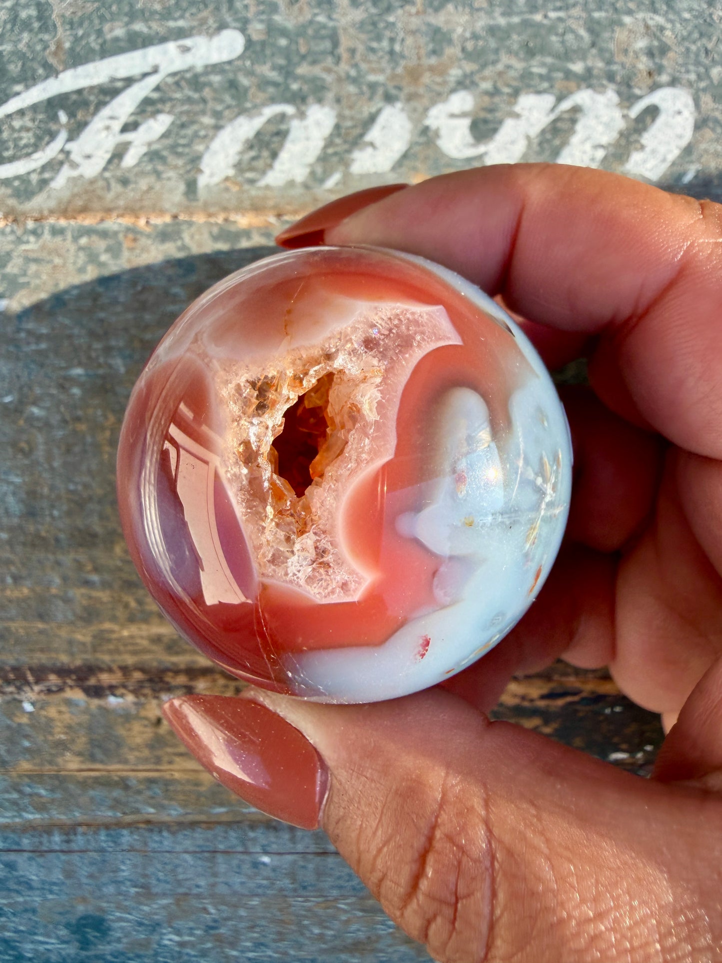 Gorgeous Swazi Agate Sphere | Opt 55