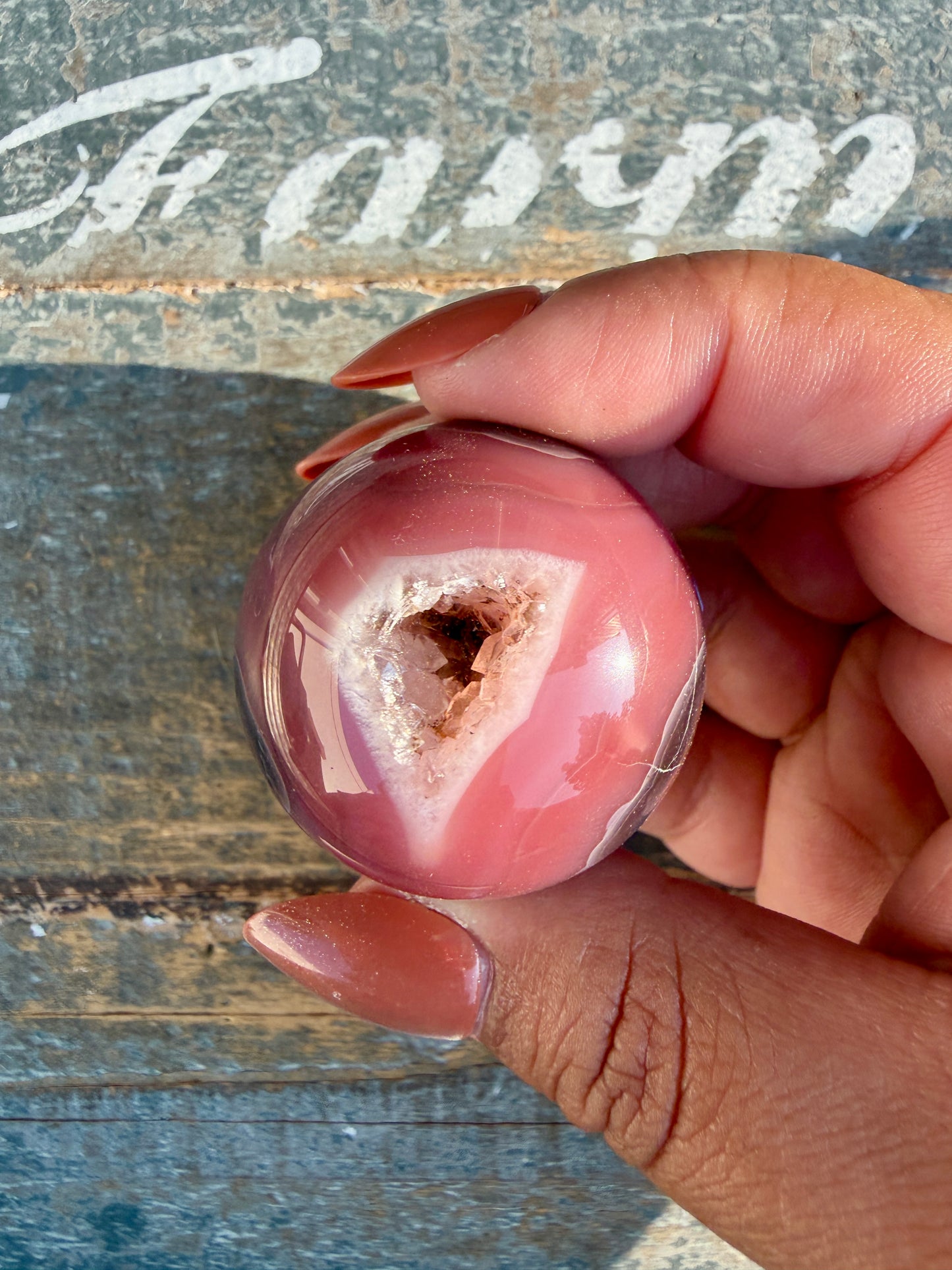 Gorgeous Swazi Agate Sphere | Opt 60