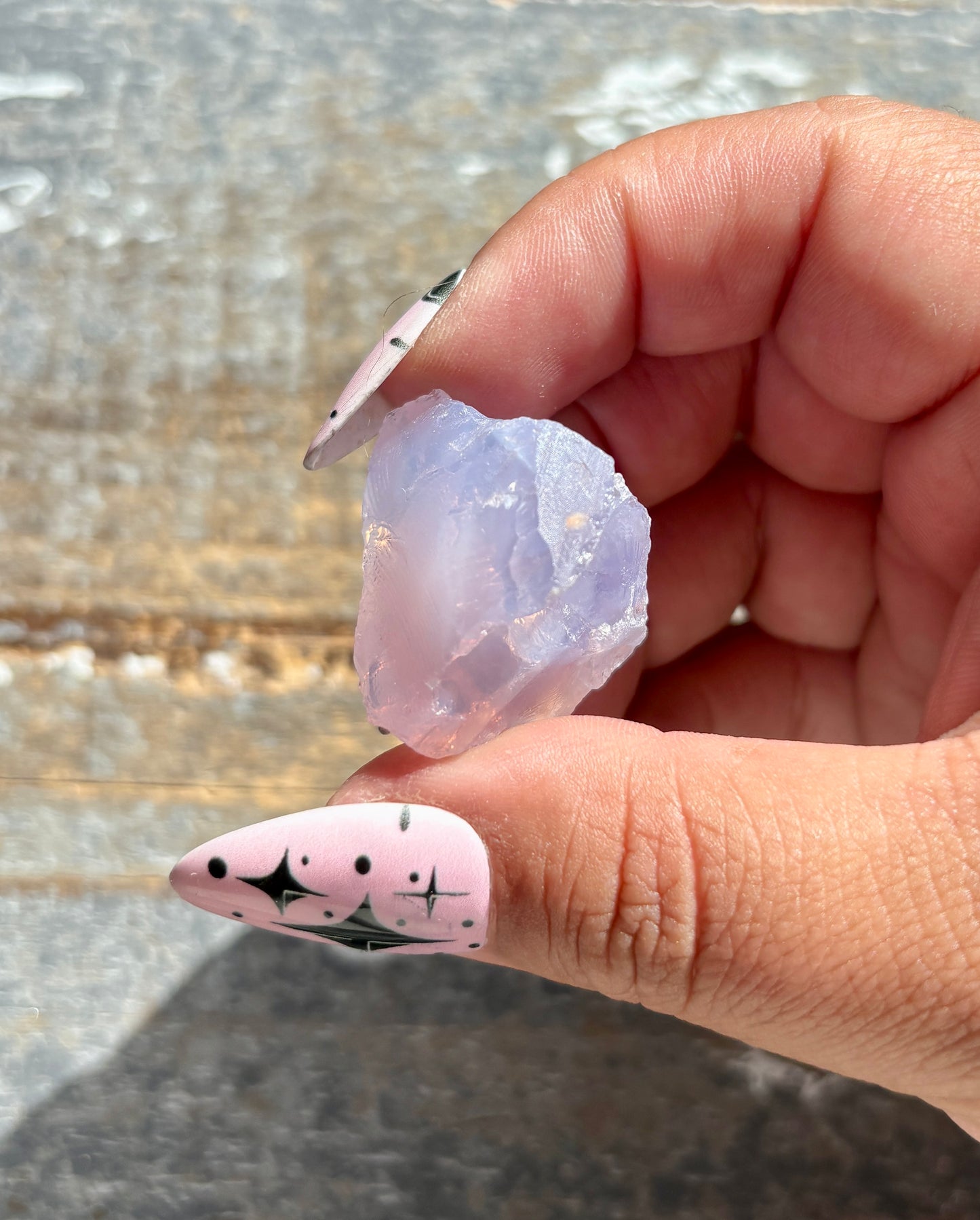 Gorgeous Raw Lavender Moon Quartz (Color Enhanced) from Brazil *Tucson Exclusive*