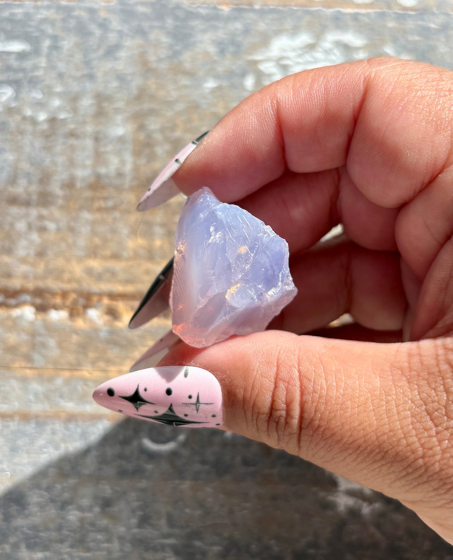 Gorgeous Raw Lavender Moon Quartz (Color Enhanced) from Brazil *Tucson Exclusive*