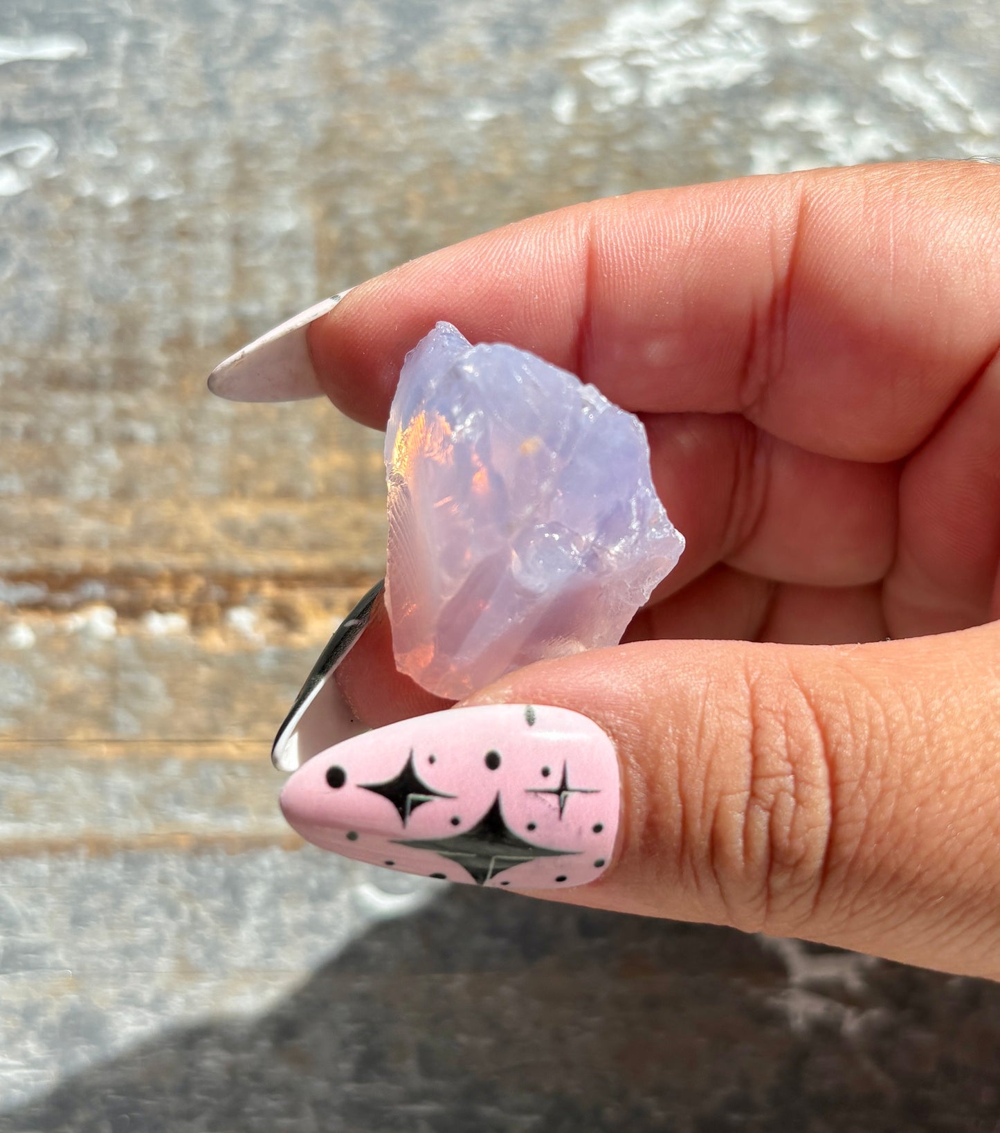 Gorgeous Raw Lavender Moon Quartz (Color Enhanced) from Brazil *Tucson Exclusive*