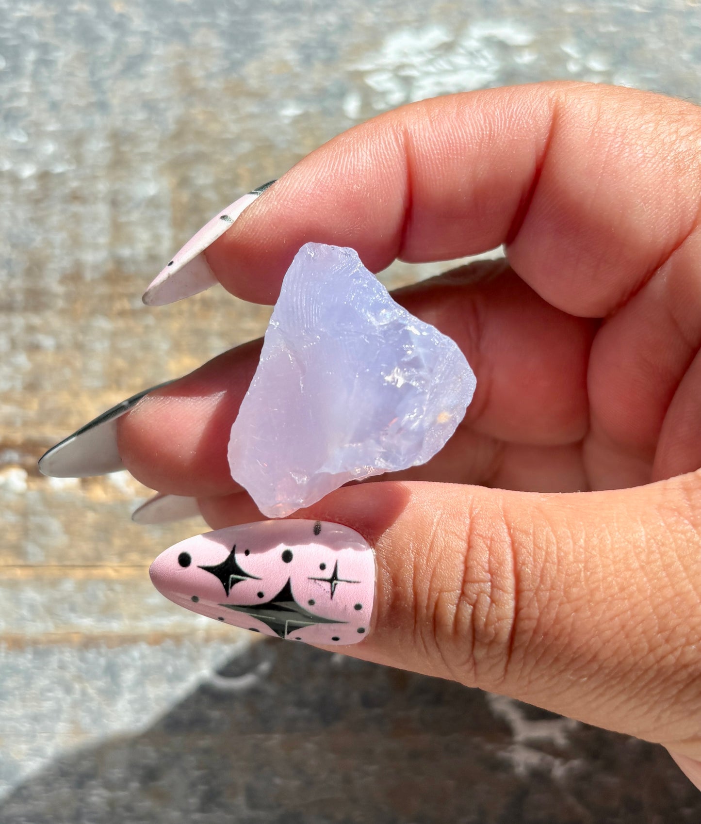 Gorgeous Raw Lavender Moon Quartz (Color Enhanced) from Brazil *Tucson Exclusive*