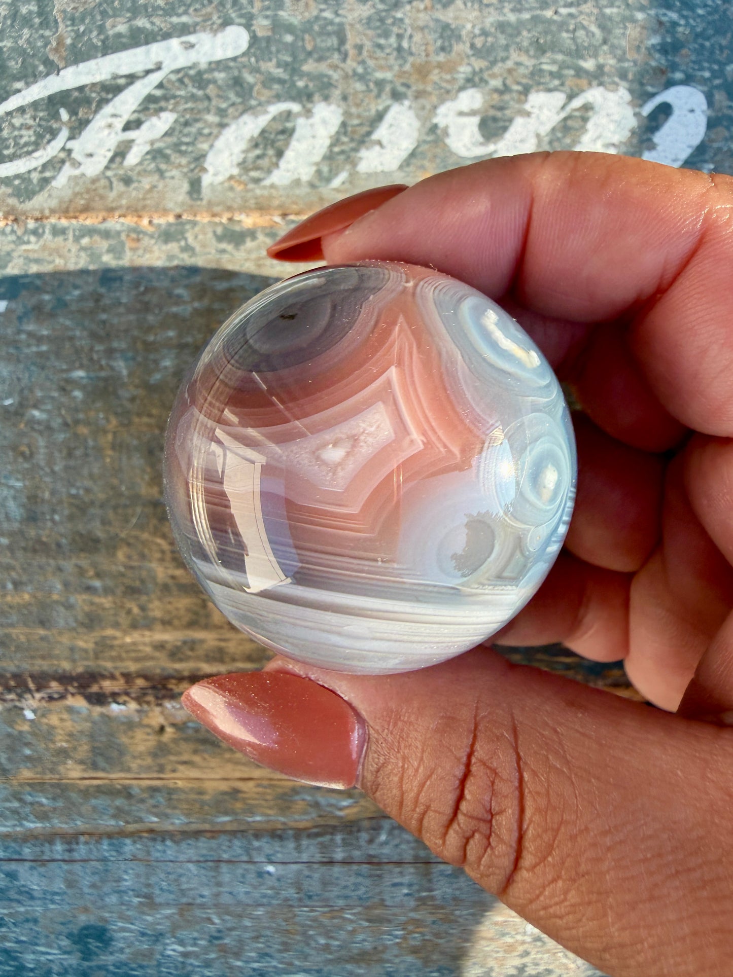 Gorgeous Swazi Agate Sphere | Opt 62