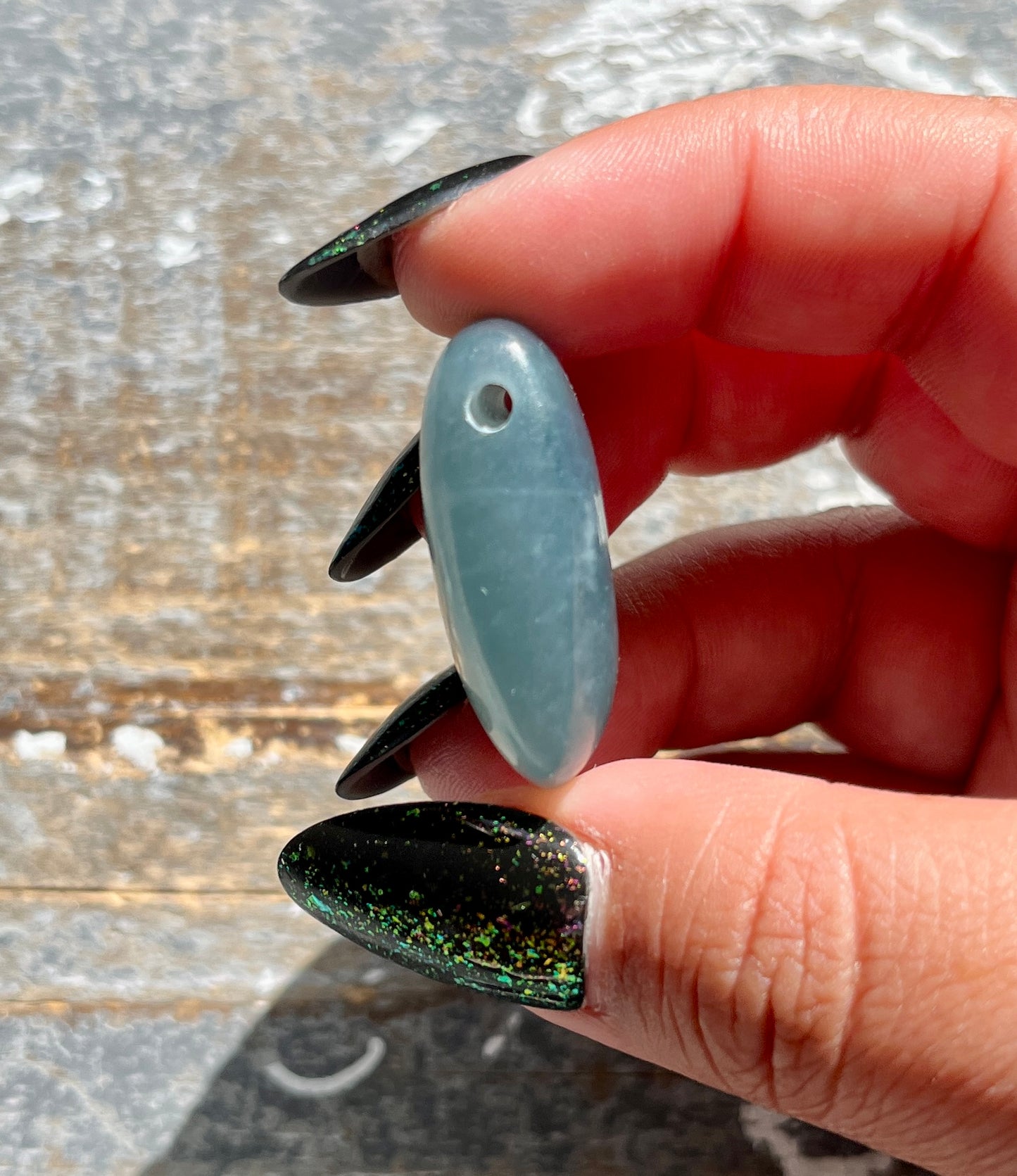 Gorgeous Guatemalan Jade Hand Carved Large Polished Bead  *Tucson Gem Show Exclusive*