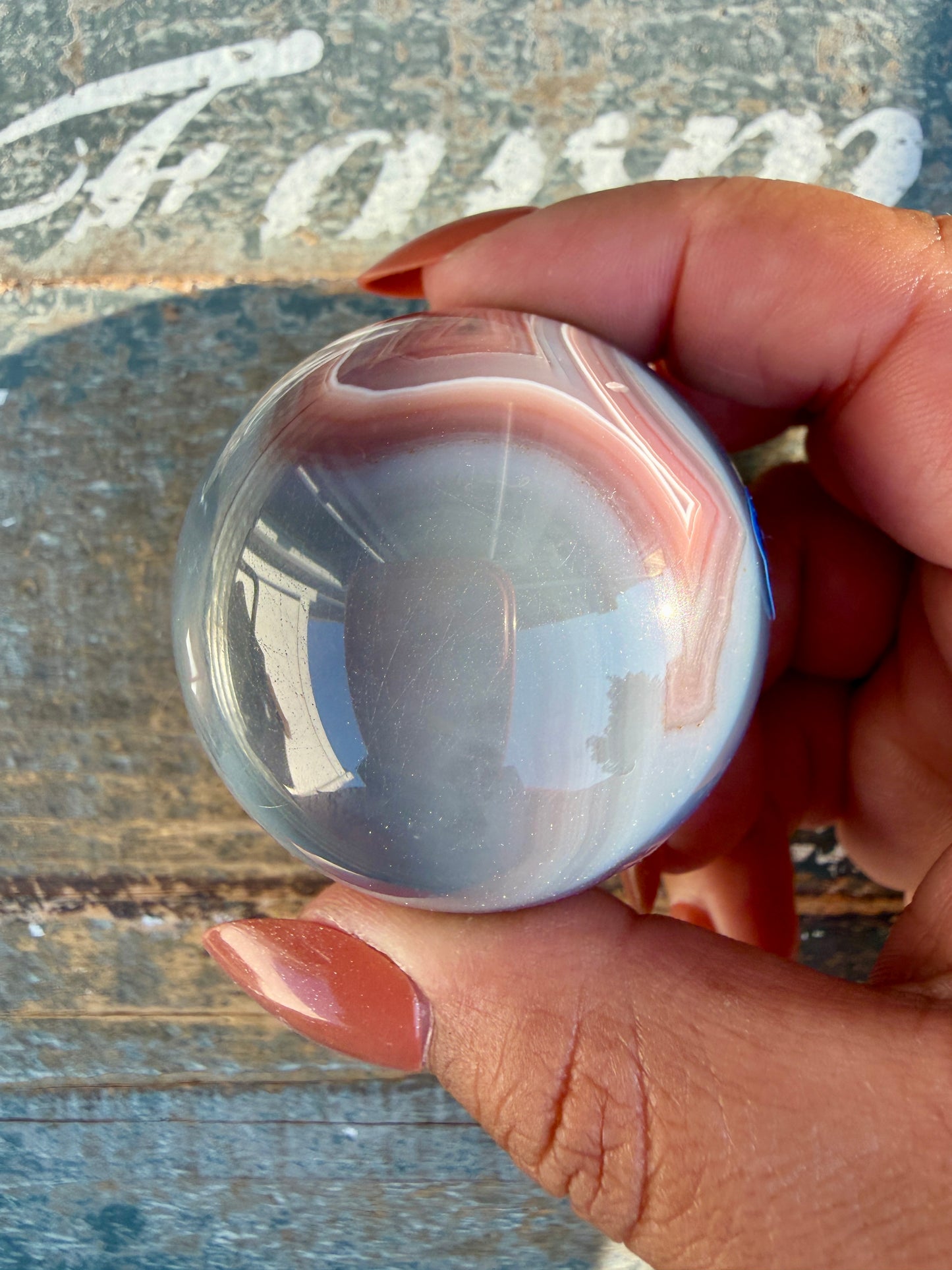Gorgeous Swazi Agate Sphere | Opt 56