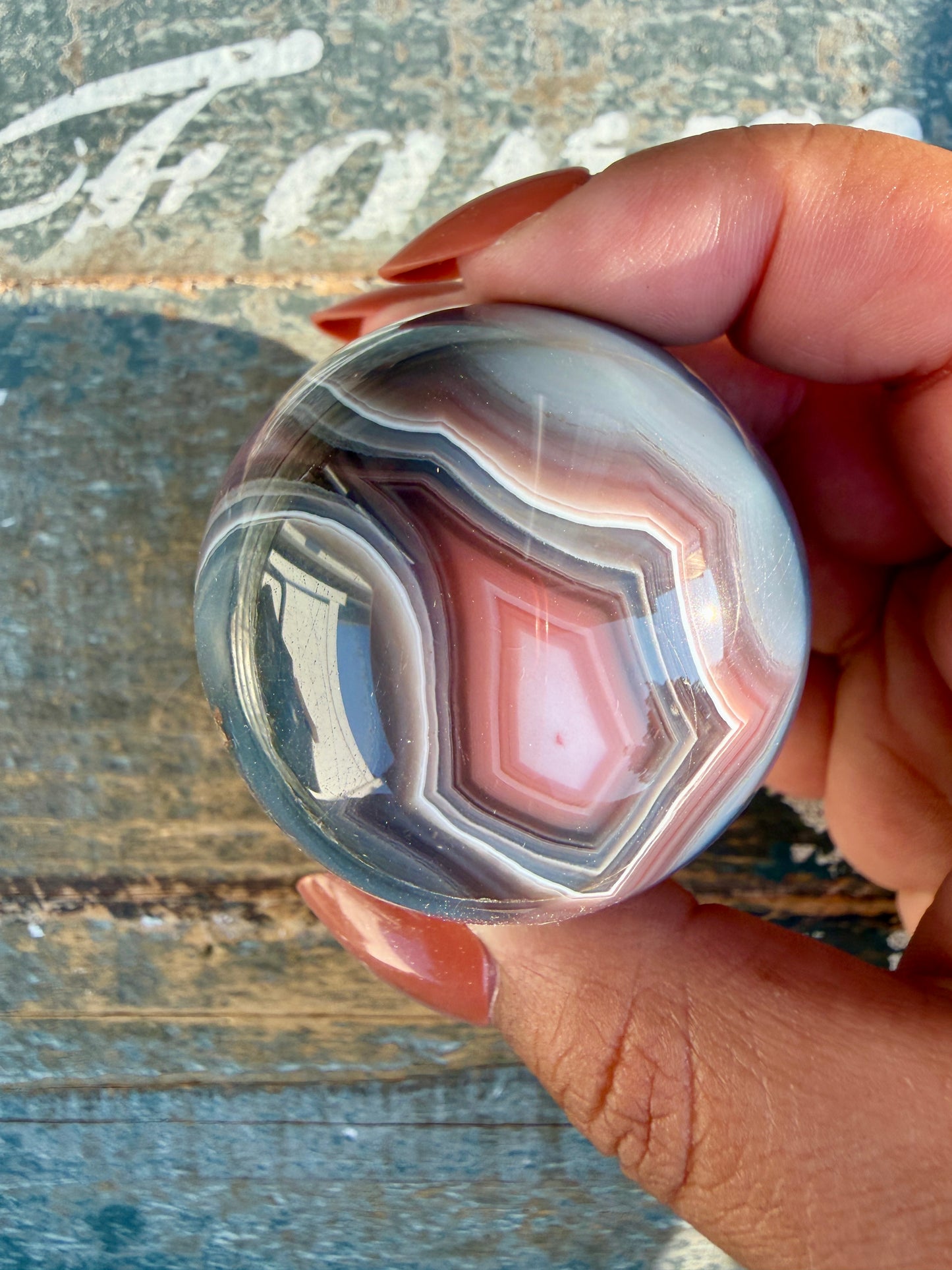 Gorgeous Swazi Agate Sphere | Opt 56