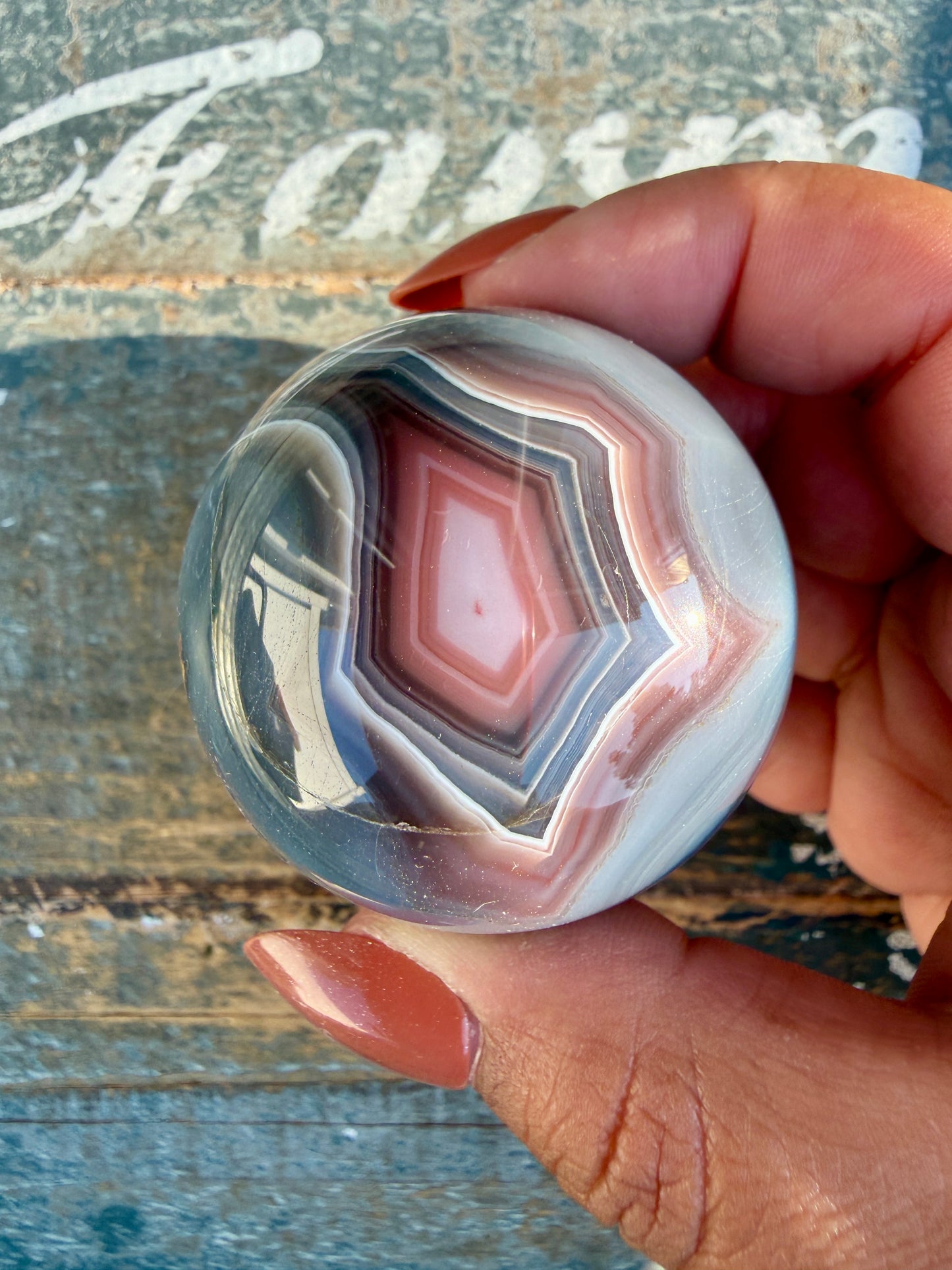 Gorgeous Swazi Agate Sphere | Opt 56