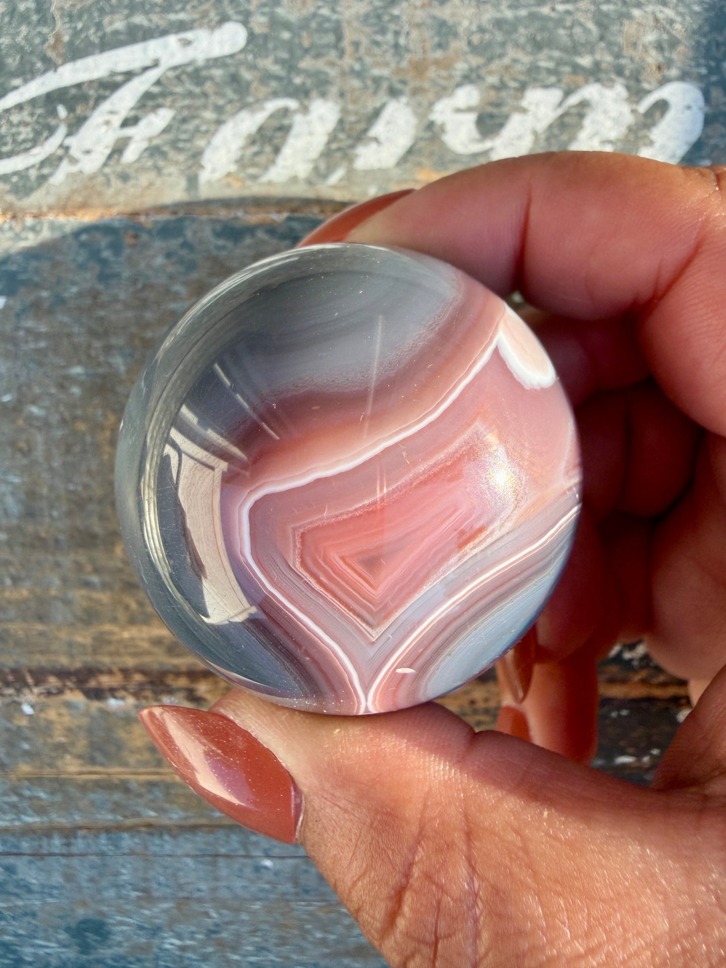 Gorgeous Swazi Agate Sphere | Opt 56