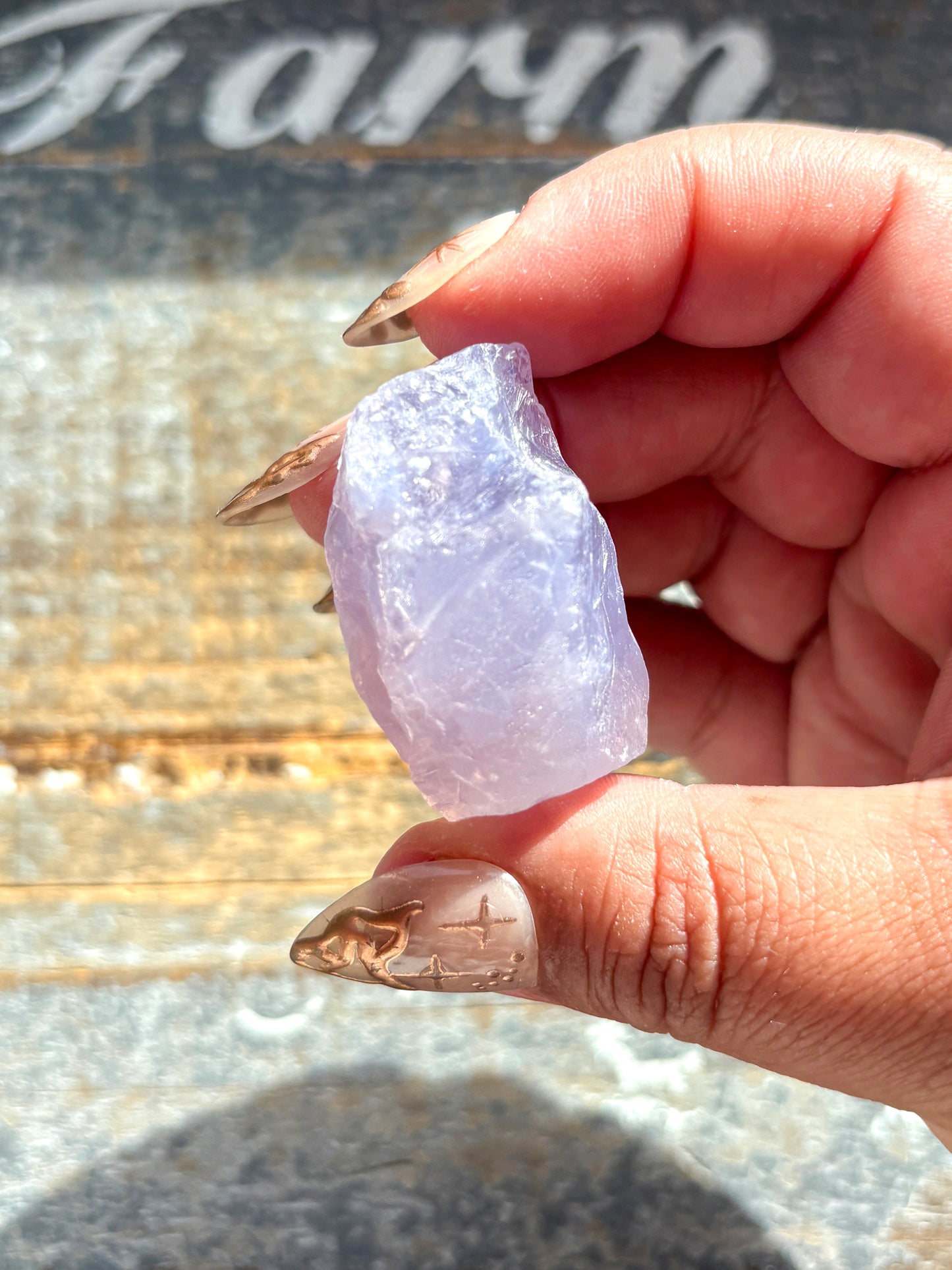 Gorgeous Lavender Moon Quartz Raw Piece (Grade A) from Brazil | B