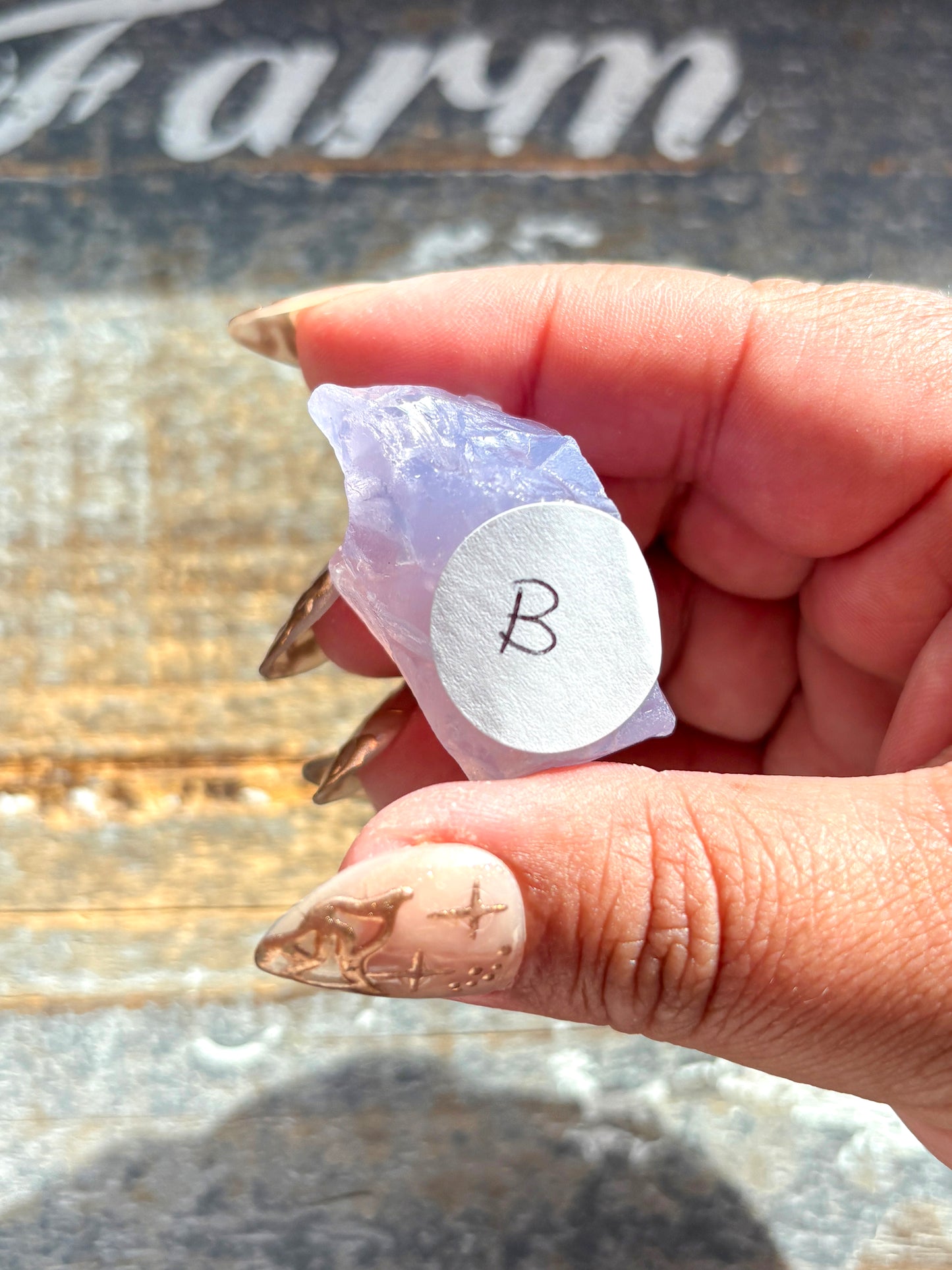 Gorgeous Lavender Moon Quartz Raw Piece (Grade A) from Brazil | B