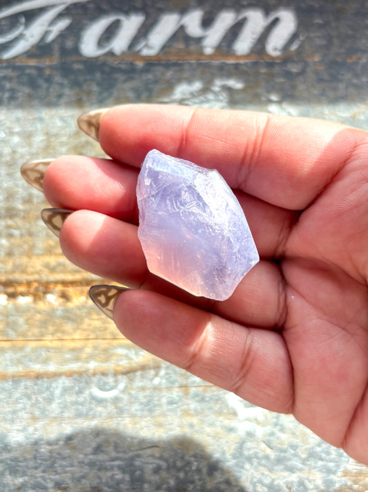 Gorgeous Lavender Moon Quartz Raw Piece (Grade A) from Brazil | B