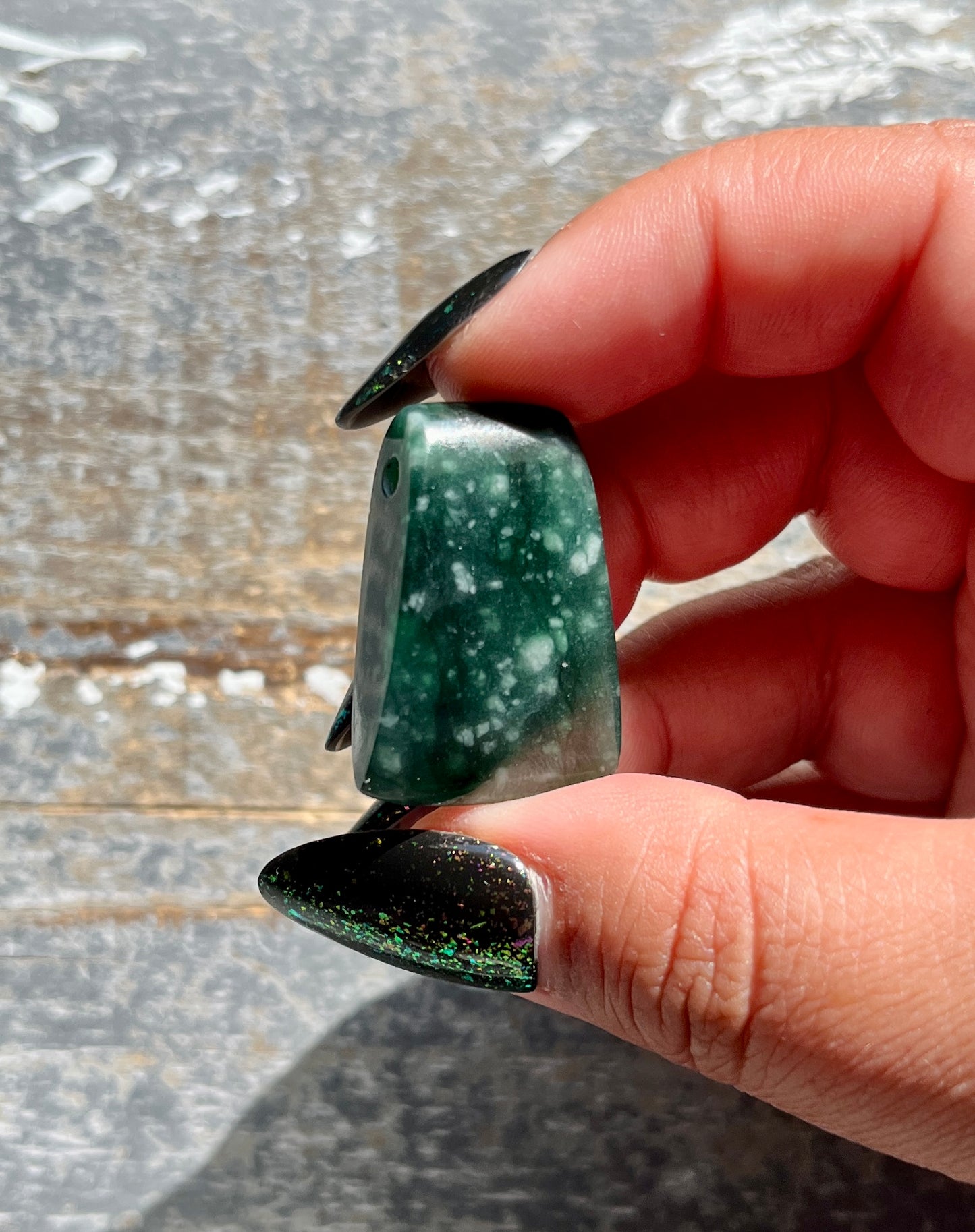 Gorgeous Guatemalan Jade Hand Carved Large Polished Bead  *Tucson Gem Show Exclusive*