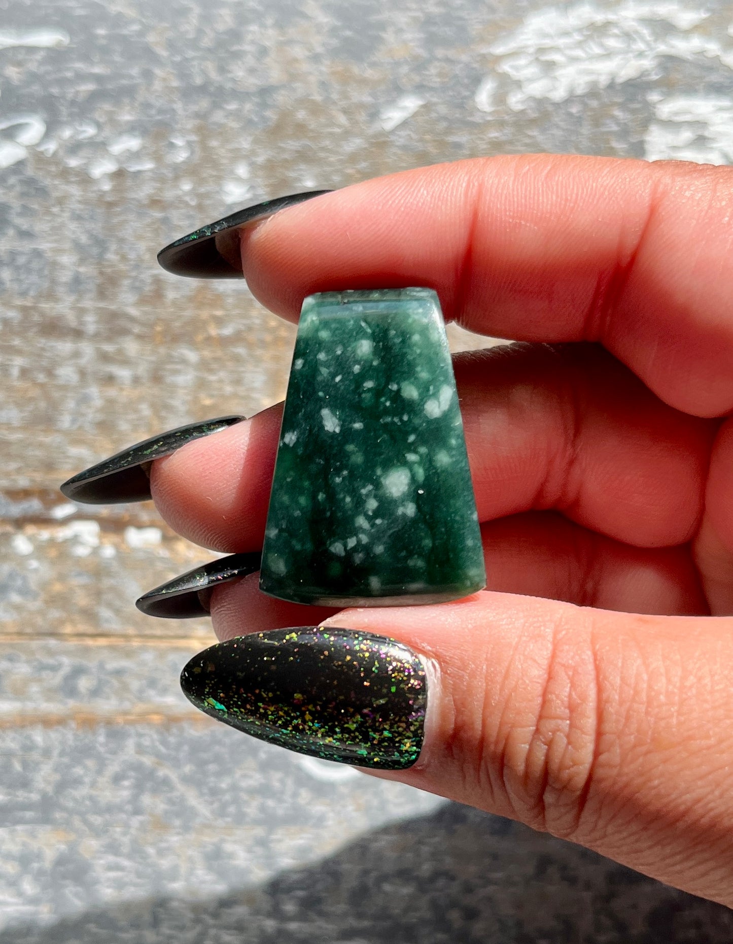 Gorgeous Guatemalan Jade Hand Carved Large Polished Bead  *Tucson Gem Show Exclusive*