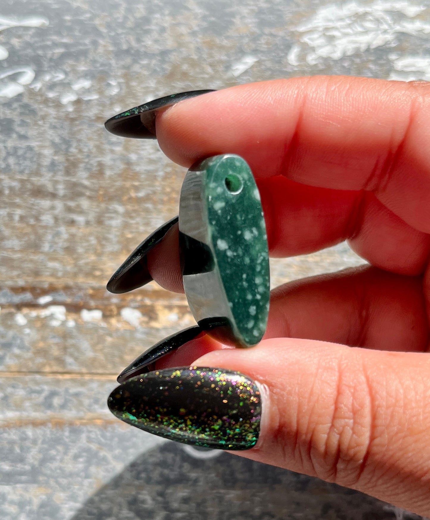 Gorgeous Guatemalan Jade Hand Carved Large Polished Bead  *Tucson Gem Show Exclusive*