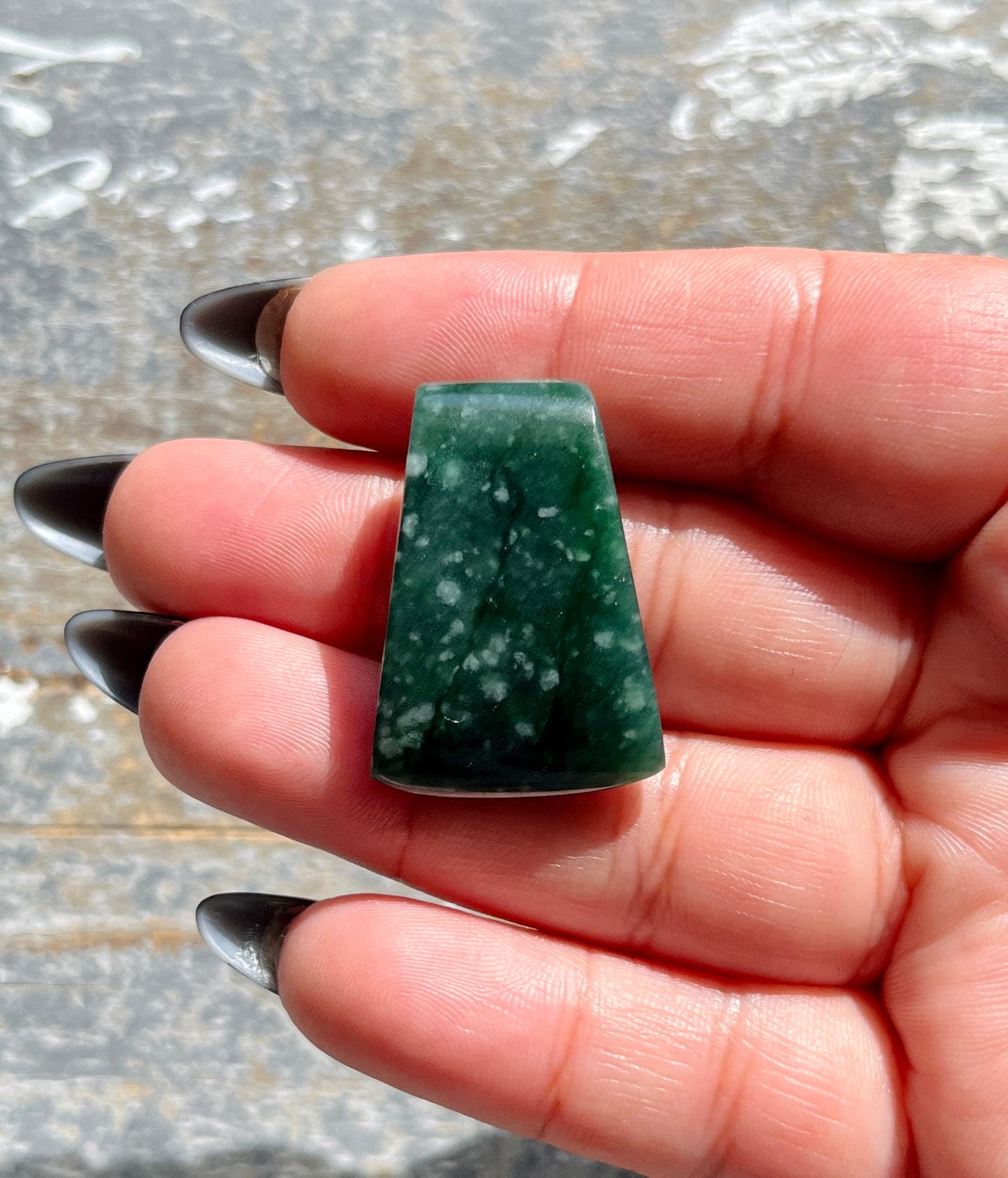 Gorgeous Guatemalan Jade Hand Carved Large Polished Bead  *Tucson Gem Show Exclusive*