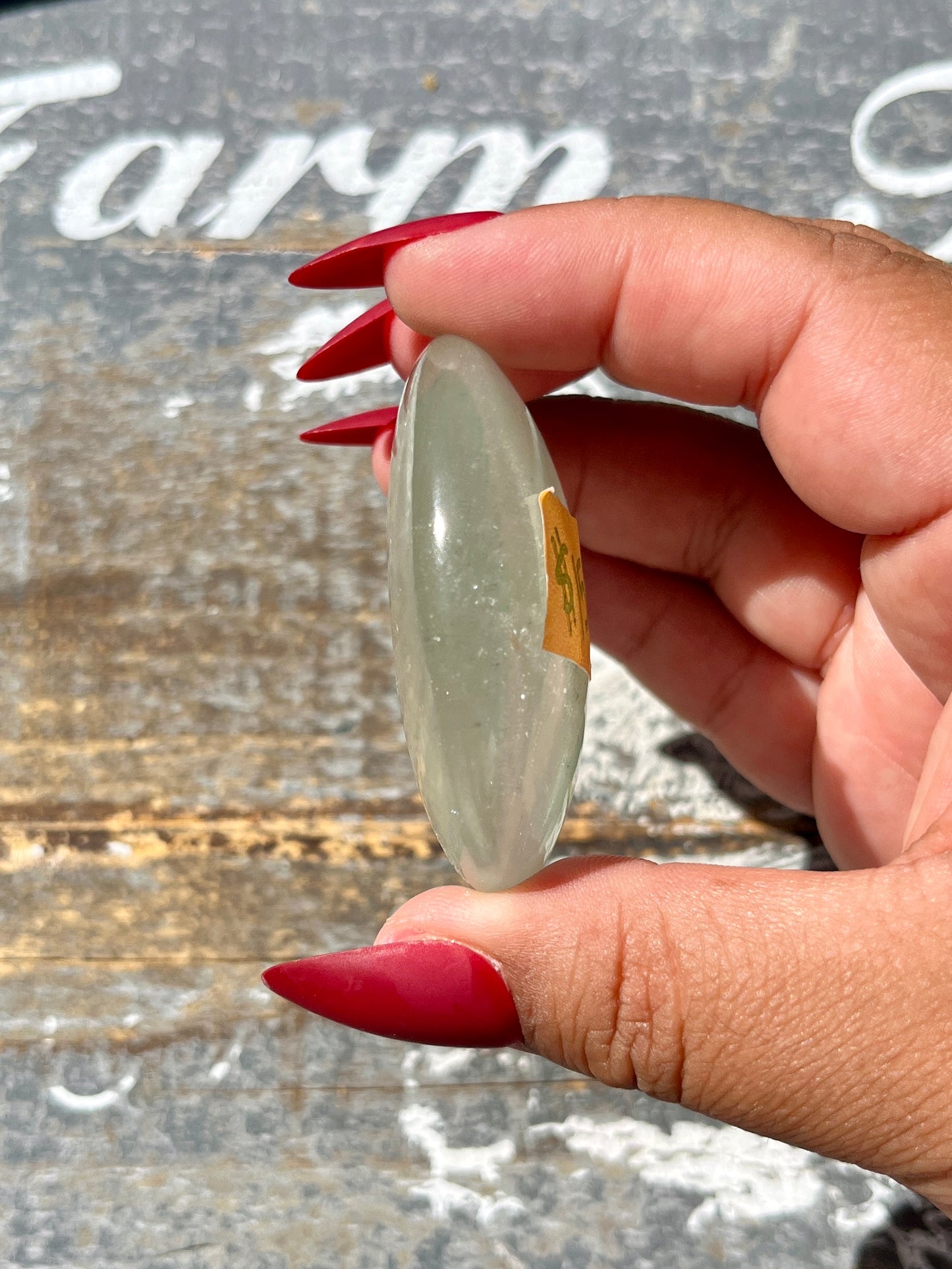 Gorgeous High Altitude Himalayan Quartz Palm Stone from the Himalayan Mountains