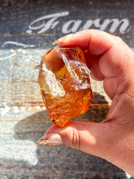 Gorgeous Gem Grade Orange Citrine Quartz from Brazil | E